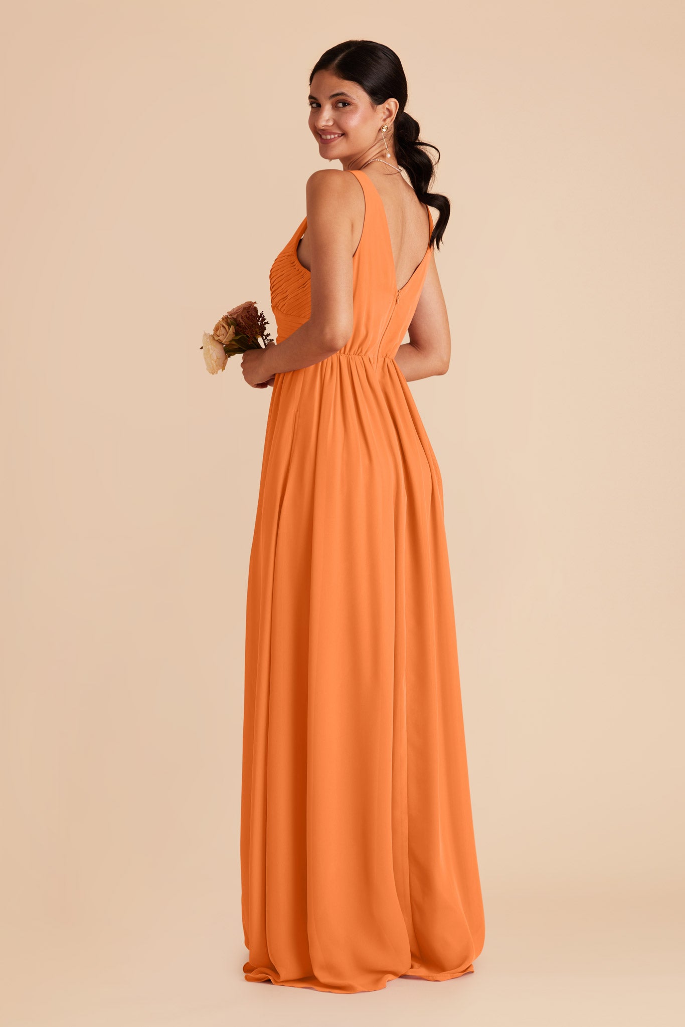 Apricot Laurie Empire Dress by Birdy Grey