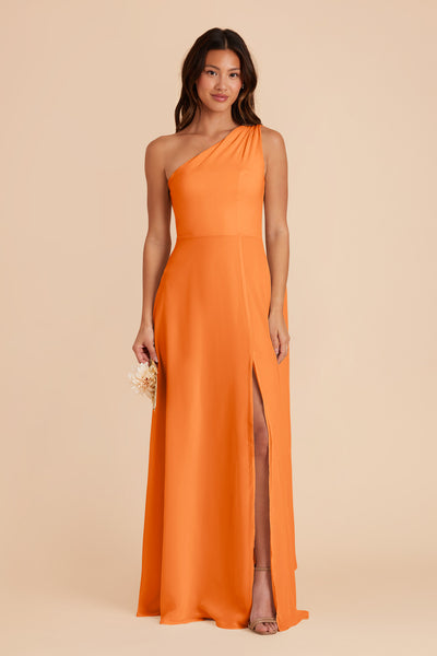 Apricot Melissa Chiffon Dress by Birdy Grey