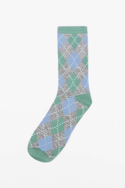 Blue Argyle Groomsmen Socks