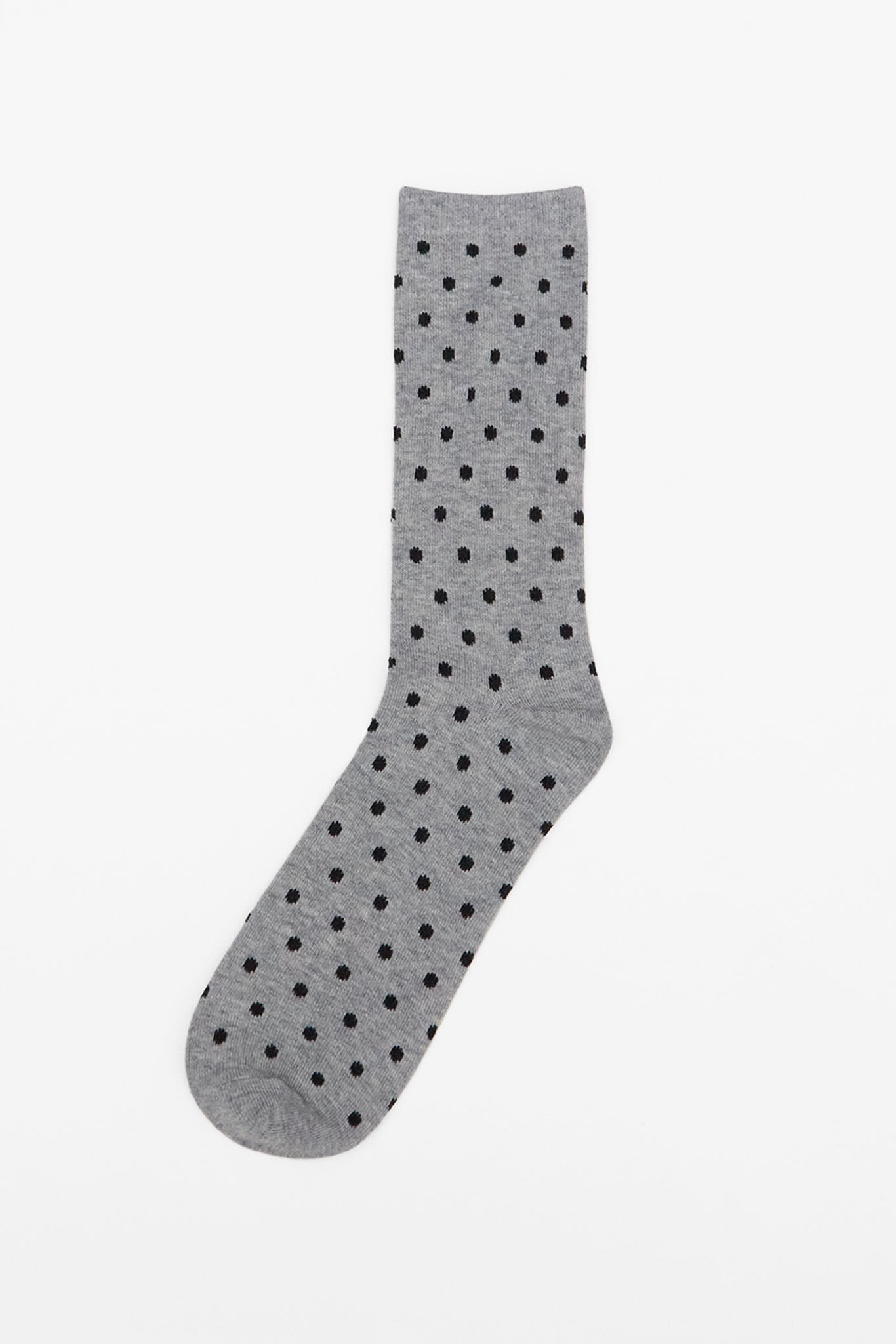 Grey Polka Dot Groomsmen Socks