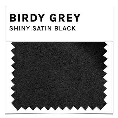 Swatch - Shiny Satin in Black by Birdy Grey