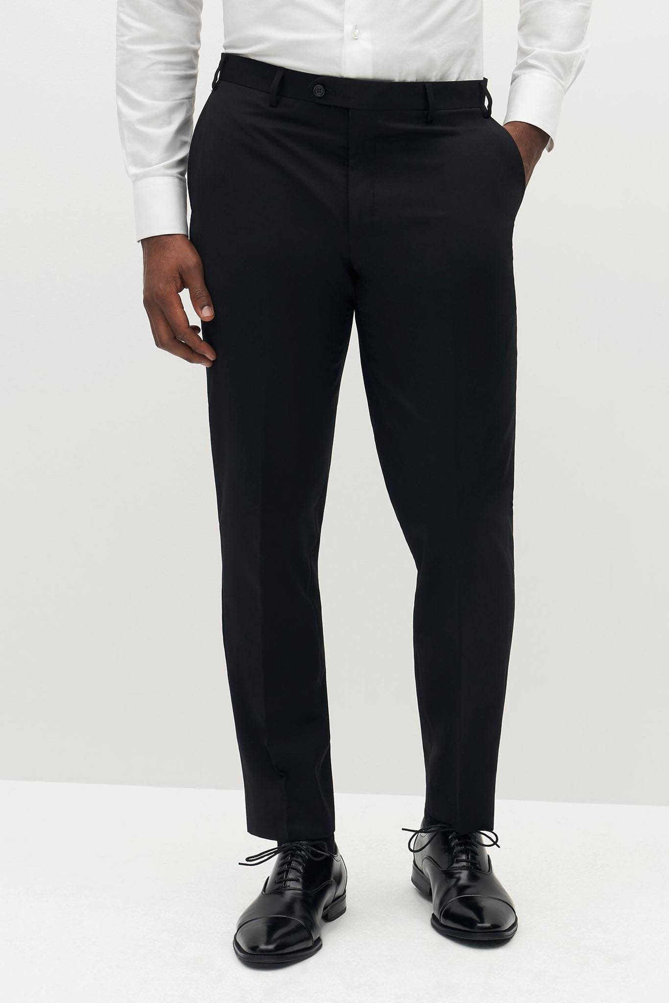 Classic Black Suit Pants by SuitShop