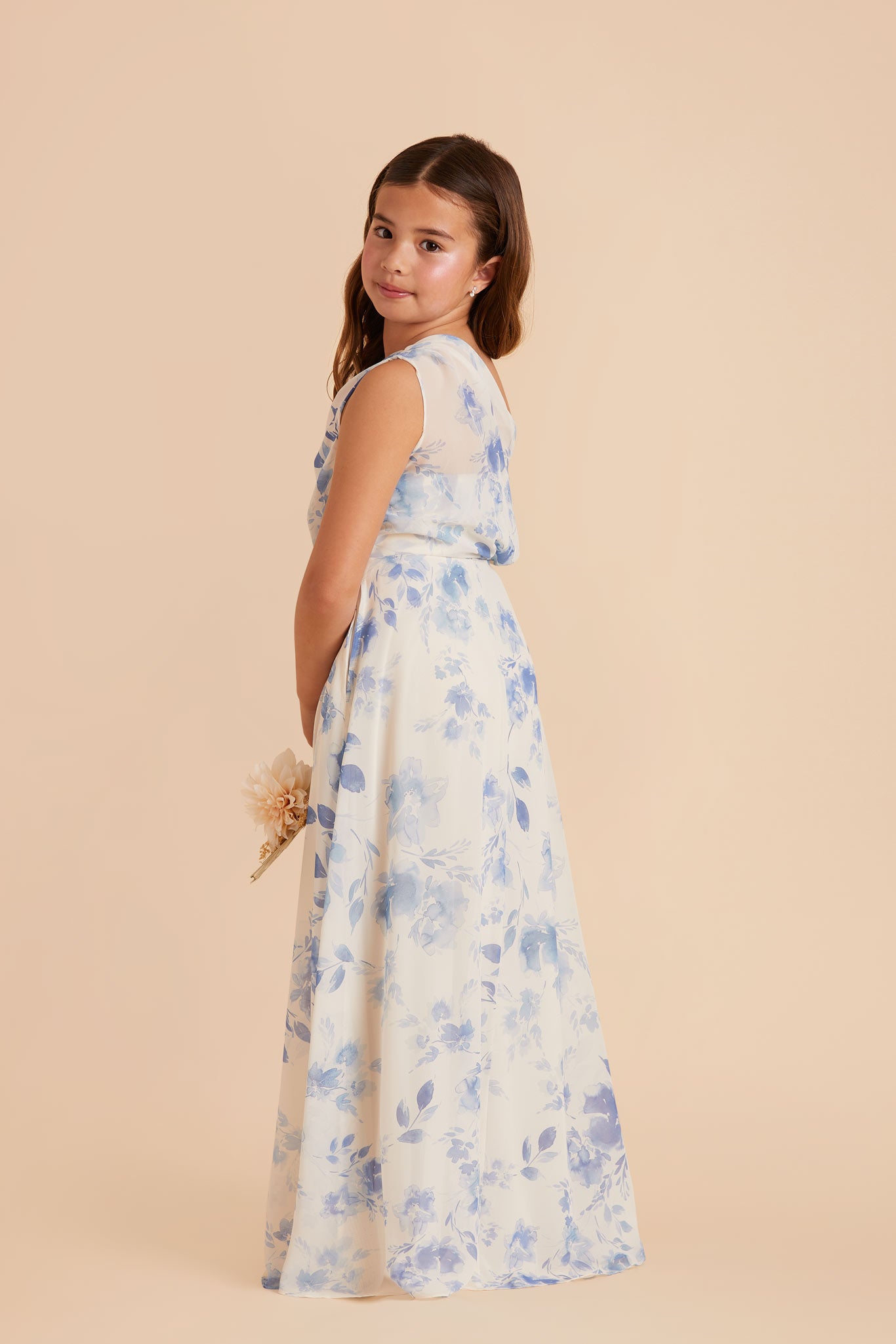 Blue Rococo Flora Kiara Junior Chiffon Dress by Birdy Grey