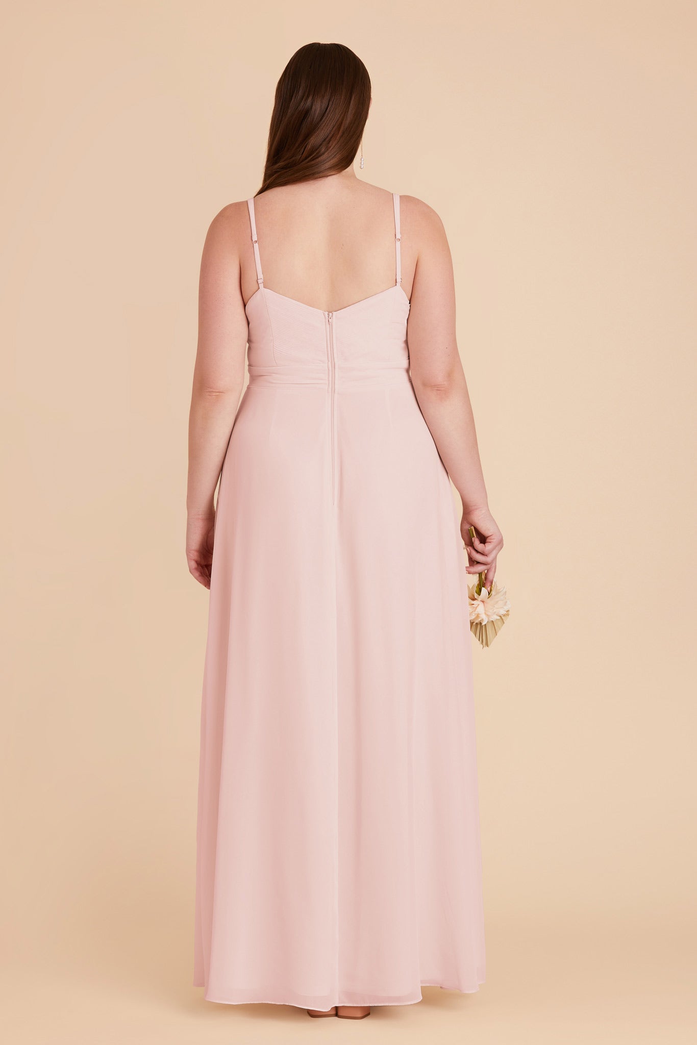Blush Pink Deborah Chiffon Dress by Birdy Grey