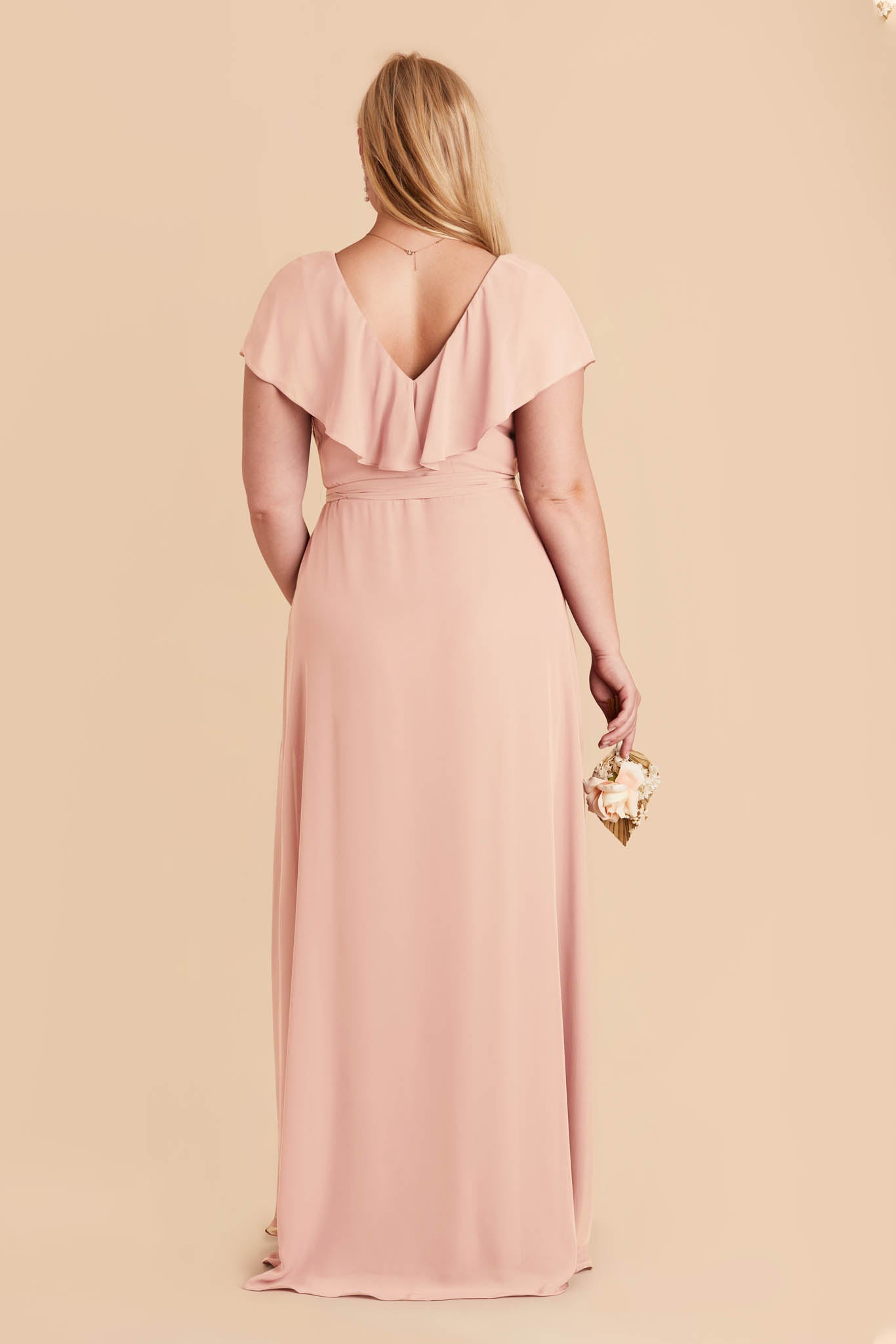 Blush Pink Jackson Chiffon Dress by Birdy Grey