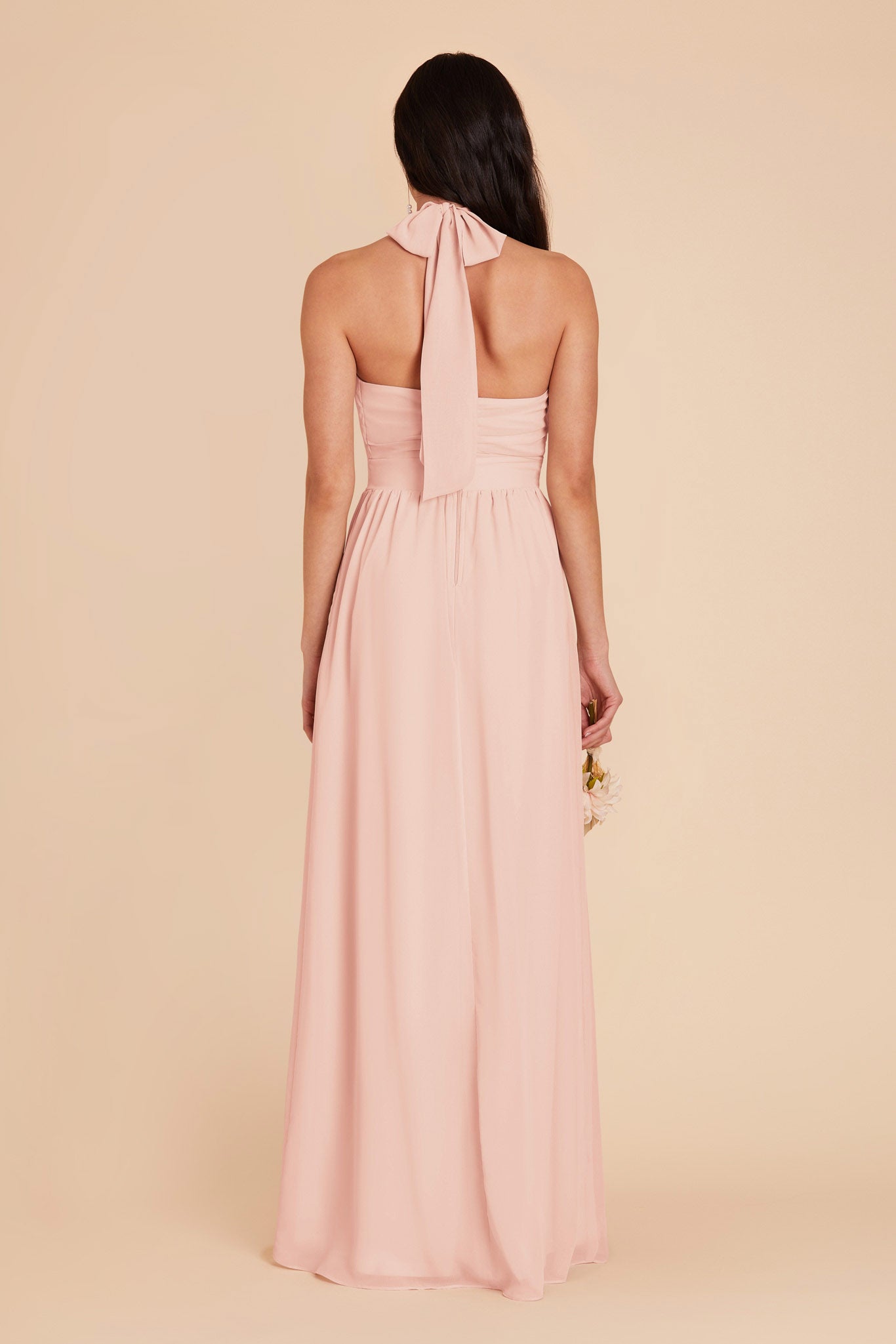 Blush Pink Joyce Chiffon Dress by Birdy Grey