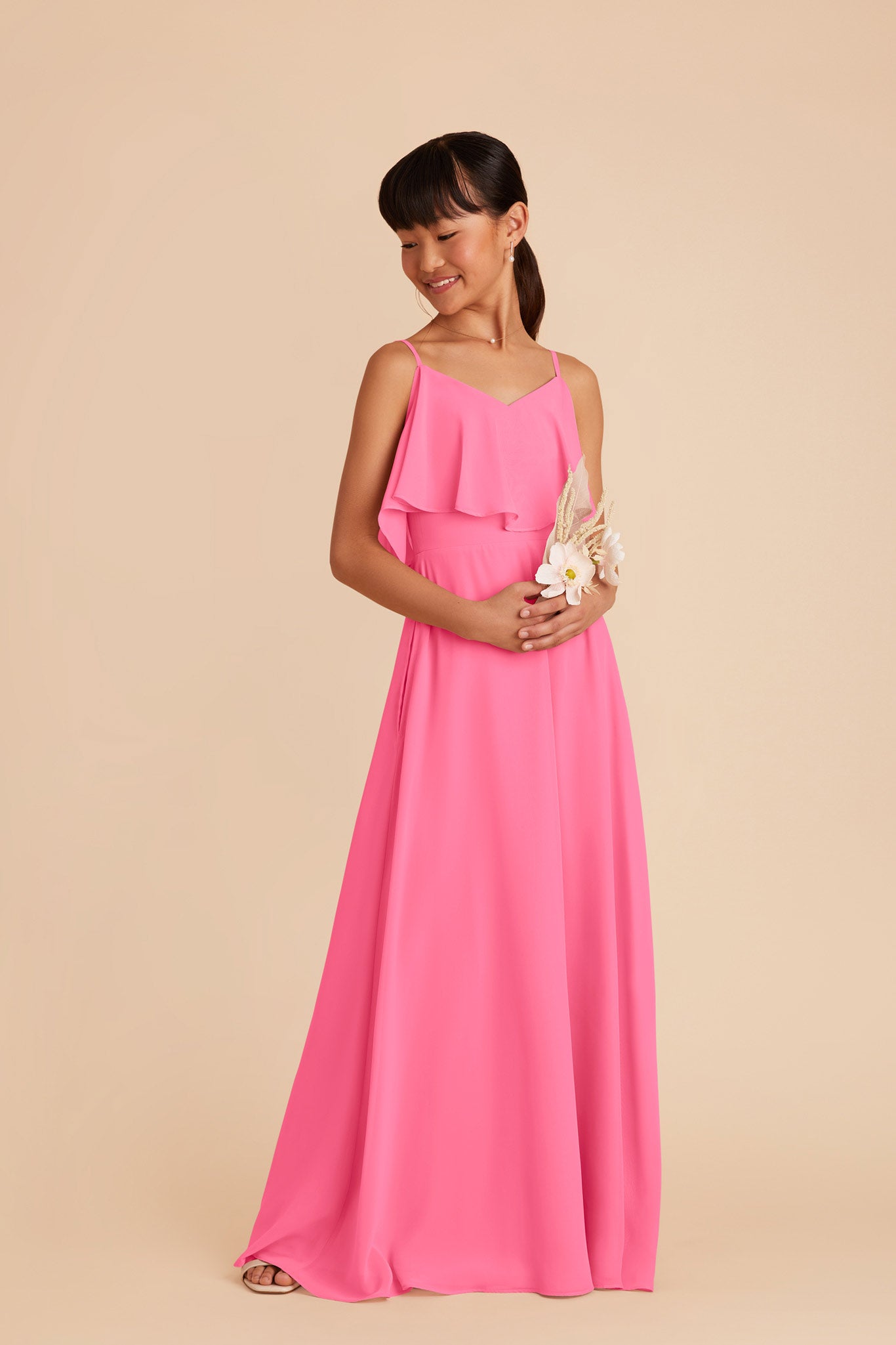 Bon Bon Pink Janie Convertible Junior Dress by Birdy Grey