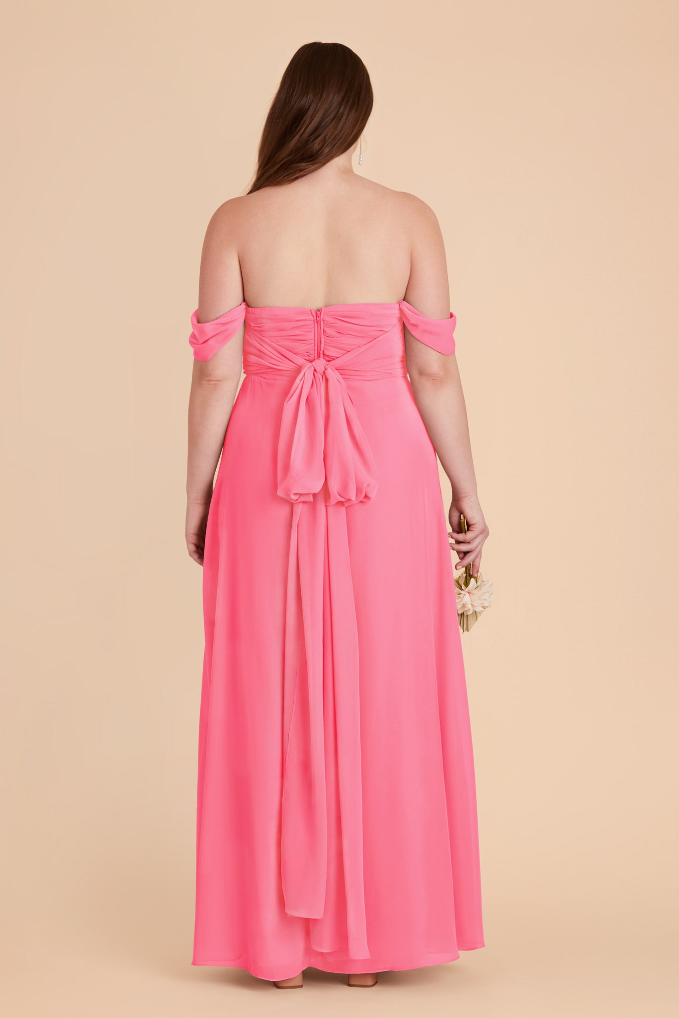 Bon Bon Pink Cara Chiffon Dress by BIrdy Grey