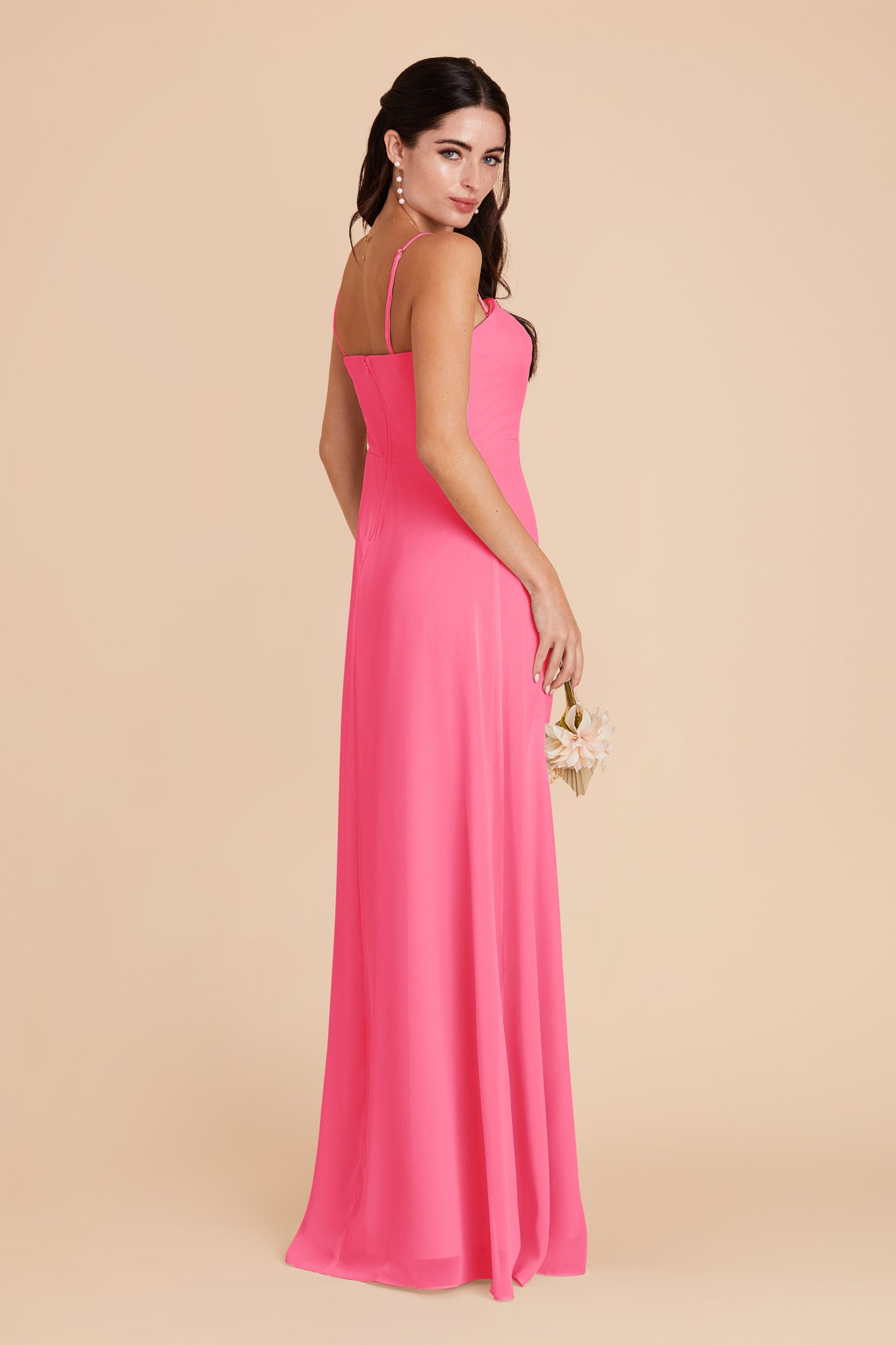 Bon Bon Pink Chris Convertible Chiffon Dress by Birdy Grey