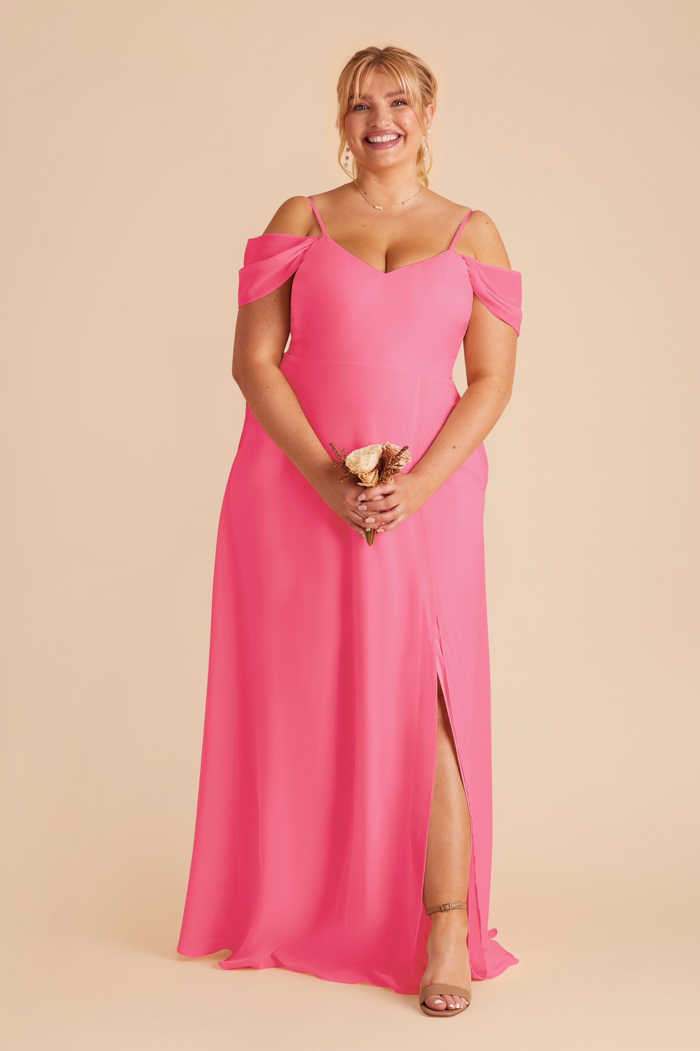 Bon Bon Pink Devin Convertible Dress by Birdy Grey