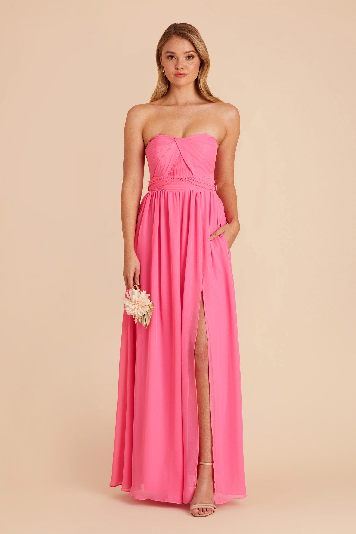 Bon Bon Pink Grace Convertible Dress by Birdy Grey