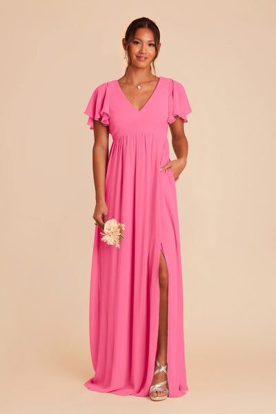  Bon Bon Pink Hannah Empire Dress by Birdy Grey