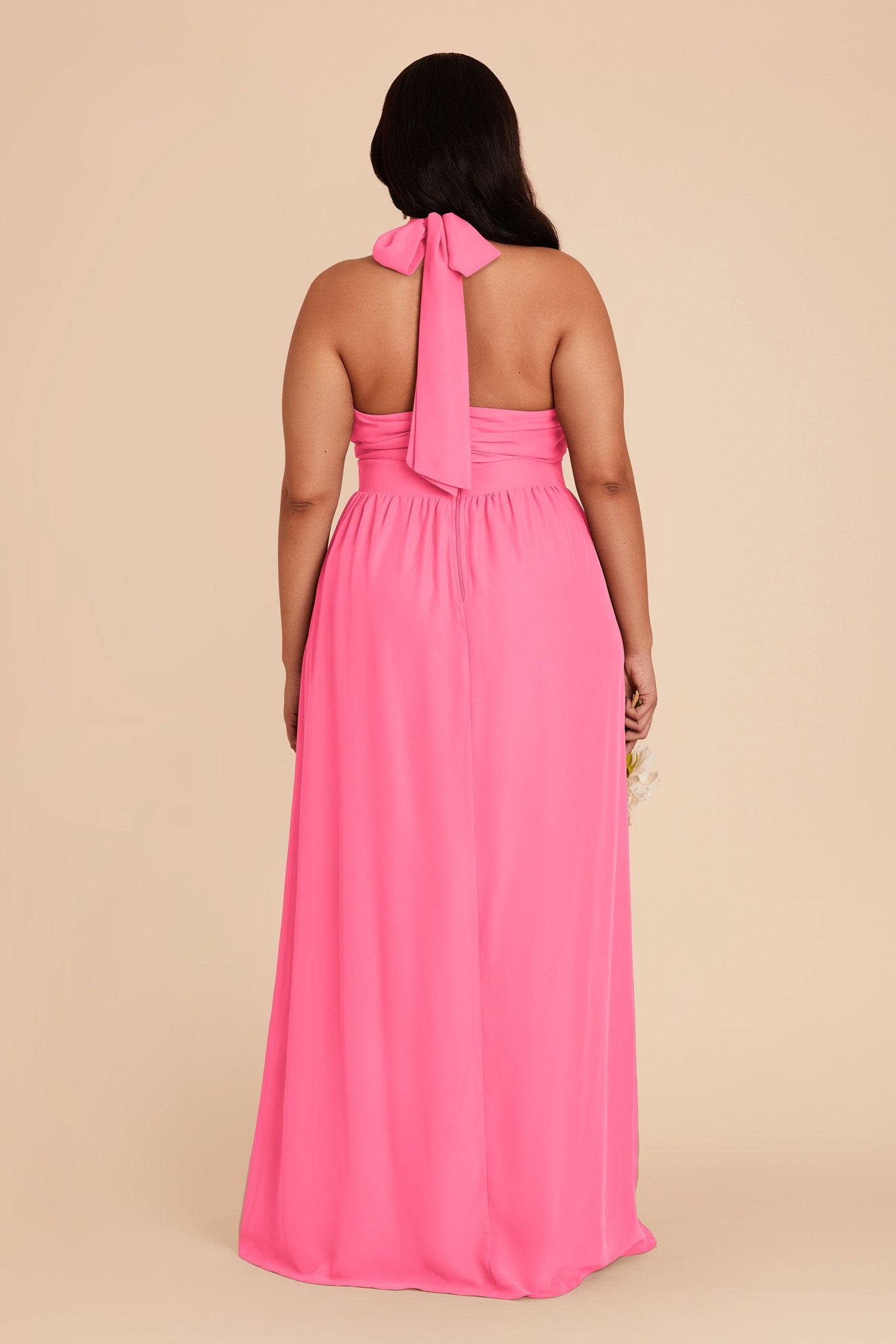 Bon Bon Pink Joyce Chiffon Dress by Birdy Grey