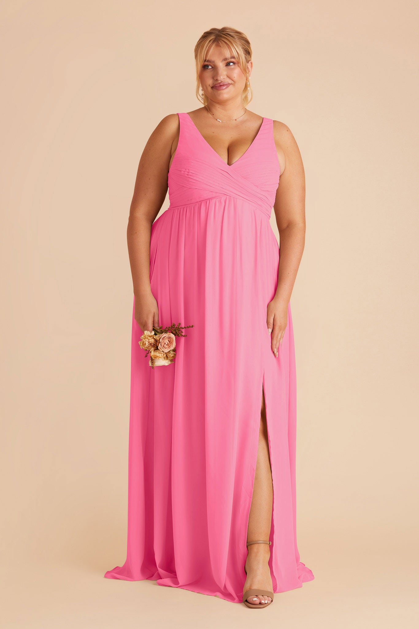 Bon Bon Pink Laurie Empire Dress by Birdy Grey