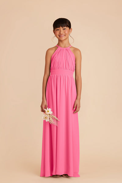 Bon Bon Pink Sienna Junior Chiffon Dress by Birdy Grey