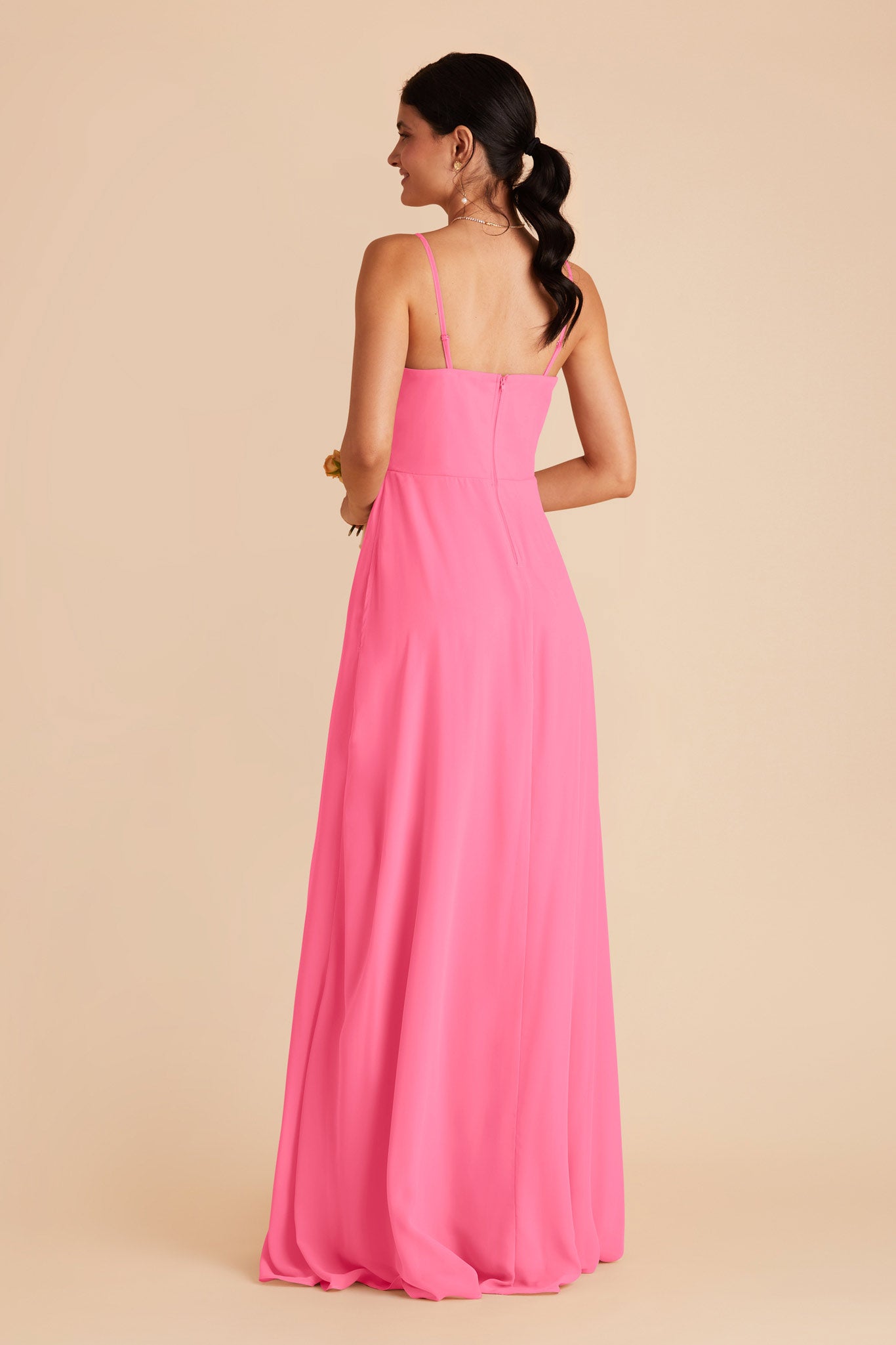 Bon Bon Pink Winnie Convertible Chiffon Dress by Birdy Grey