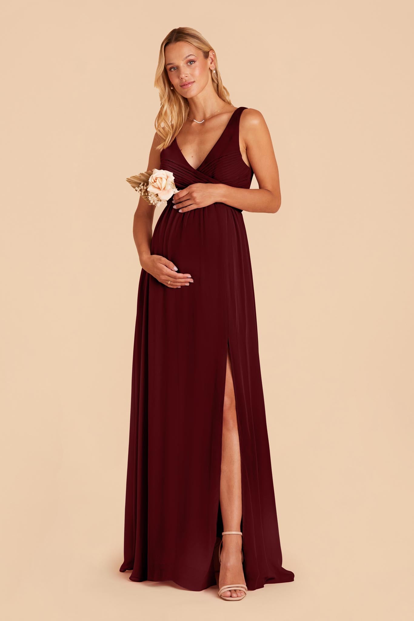 Cabernet Laurie Empire Dress by Birdy Grey