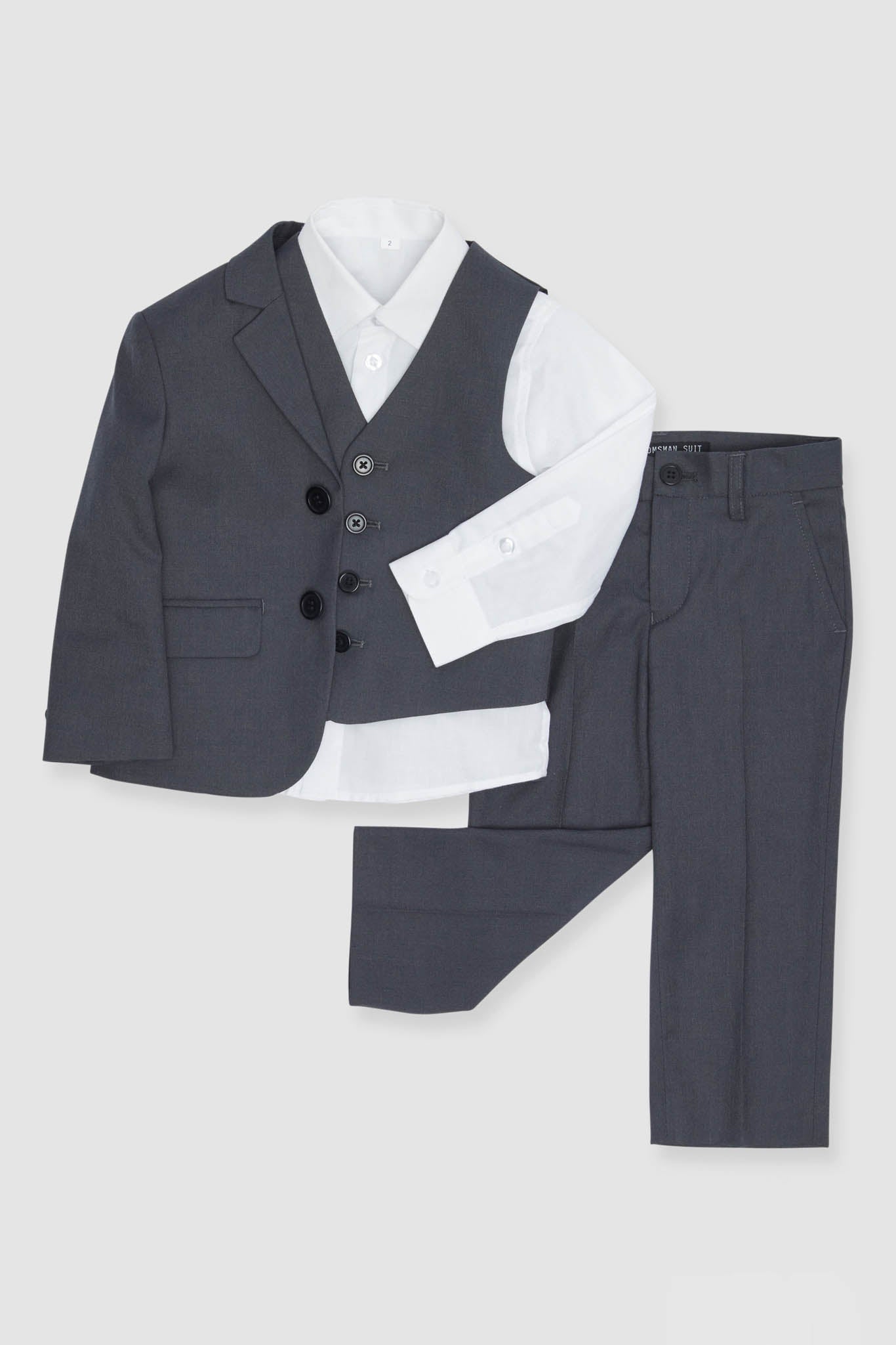 Charcoal Gray Kids Suit by SuitShop