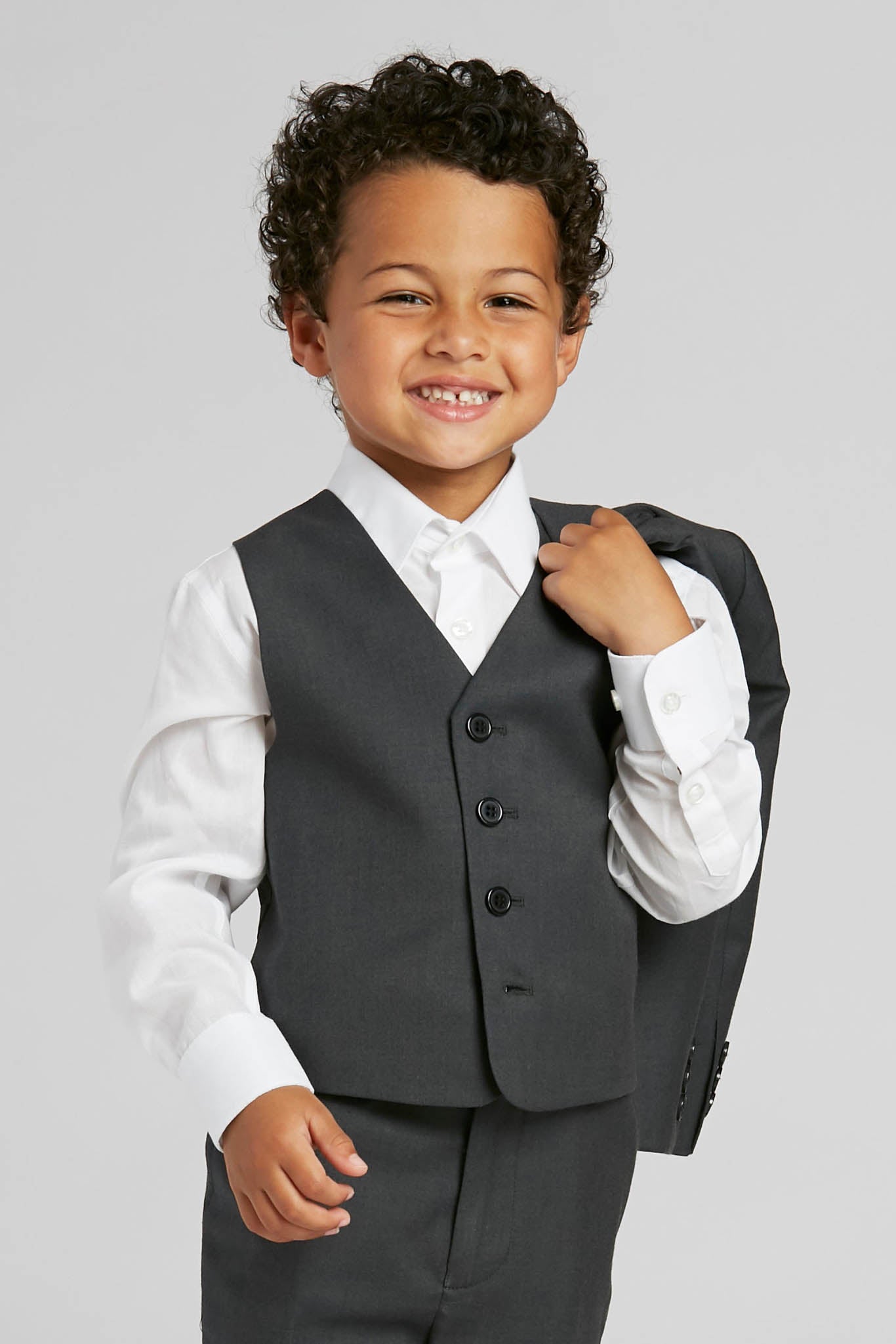 Charcoal Gray Kids Suit by SuitShop