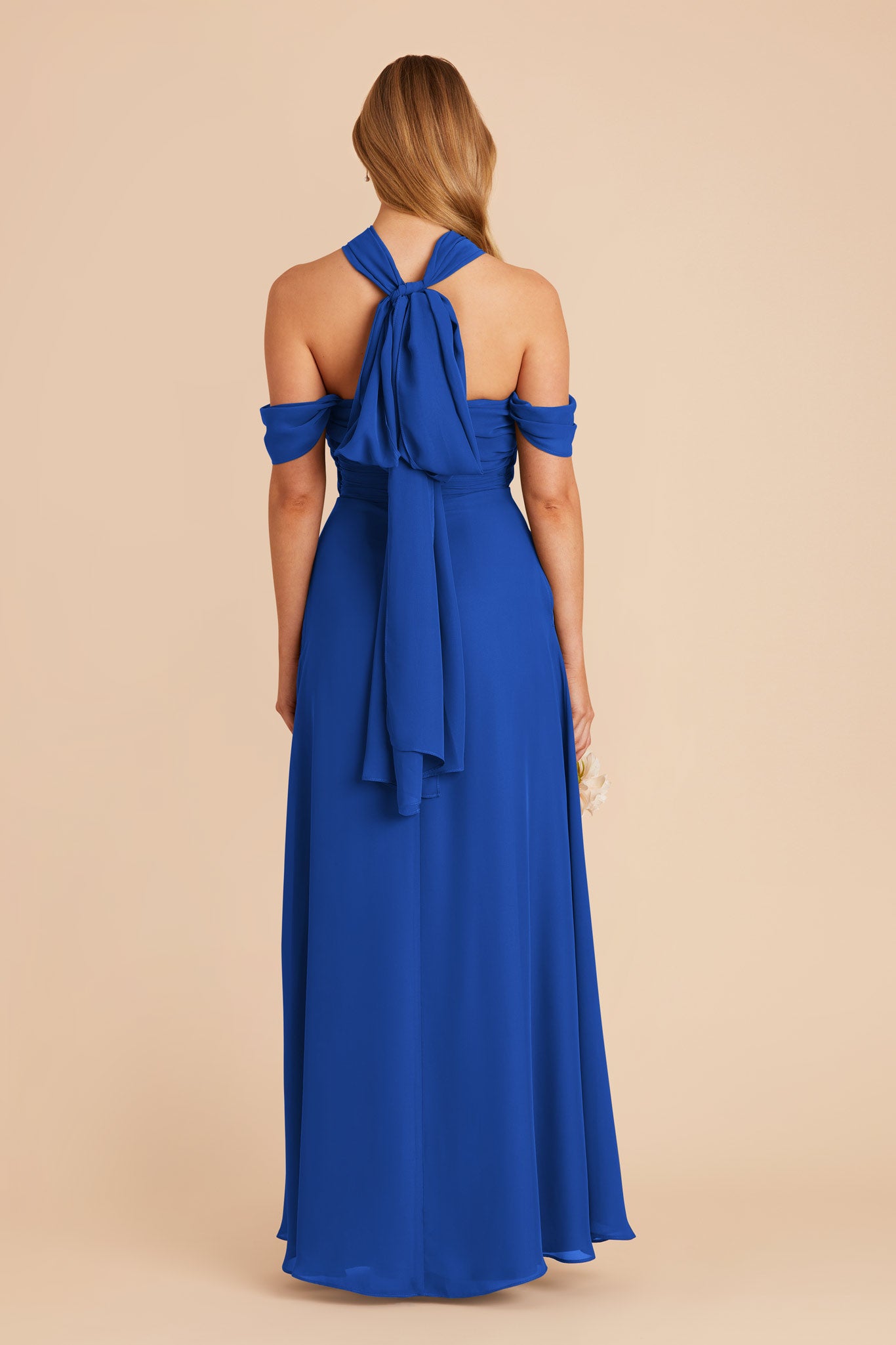 Cobalt Blue Cara Chiffon Dress by Birdy Grey