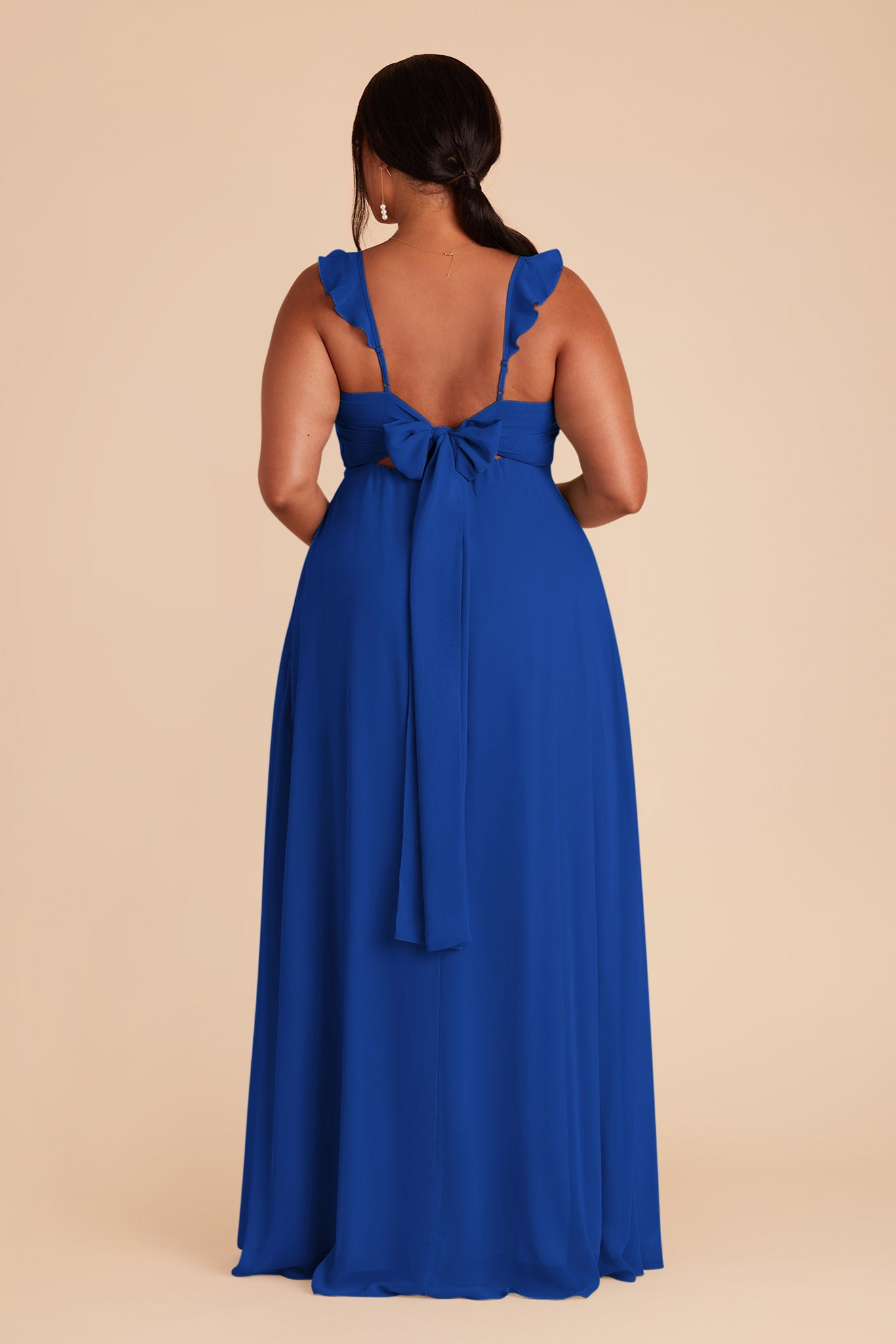 Cobalt Blue Doris Chiffon Dress by Birdy Grey