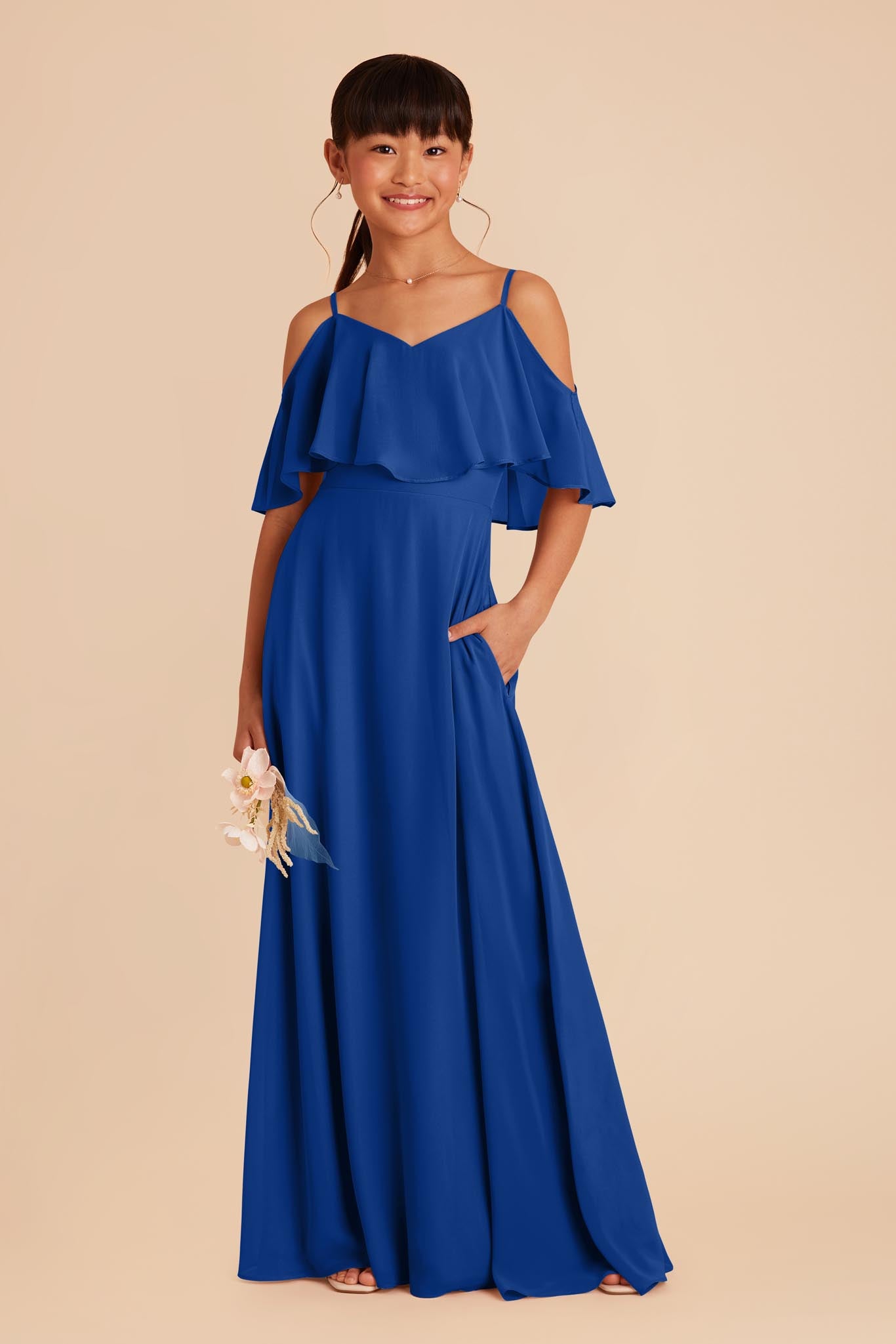 Cobalt Blue Janie Convertible Junior Dress by Birdy Grey