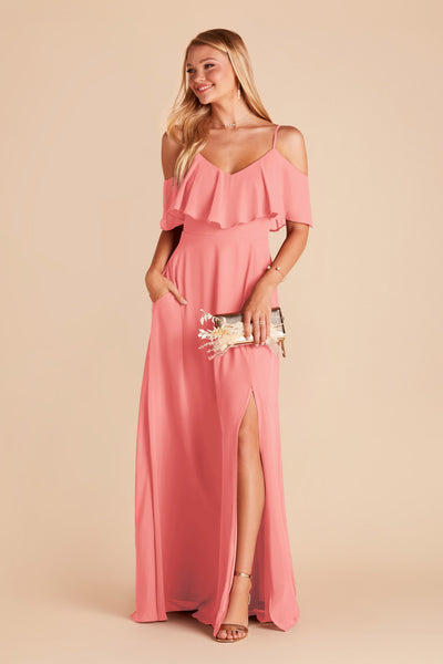 Coral Pink Jane Convertible Dress by Birdy Grey