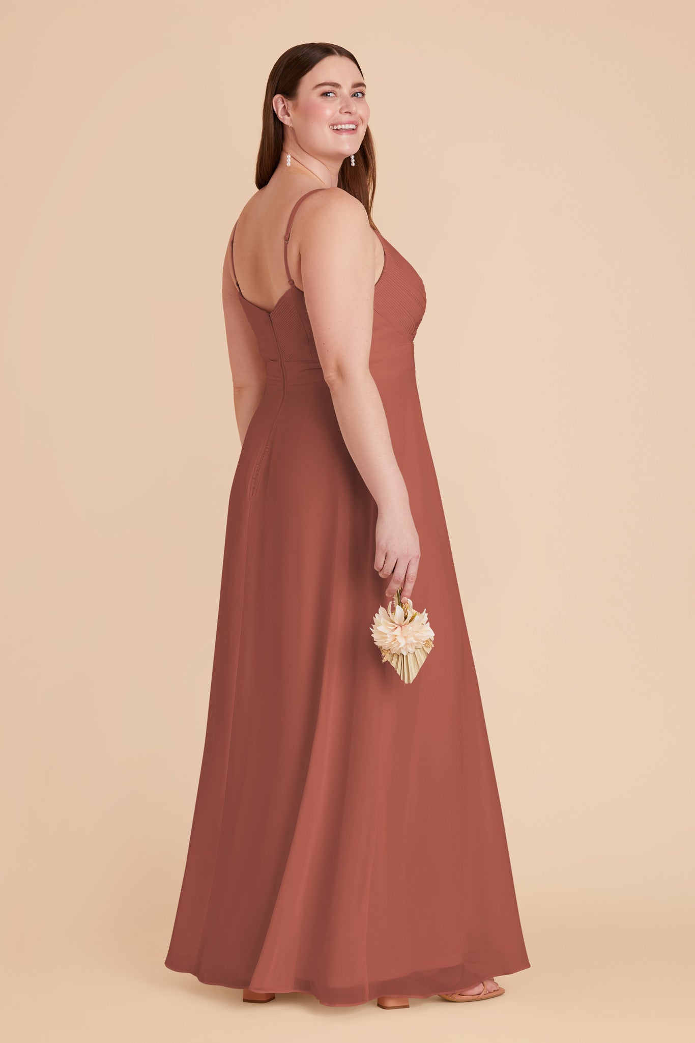 Desert Rose Deborah Chiffon Dress by Birdy Grey