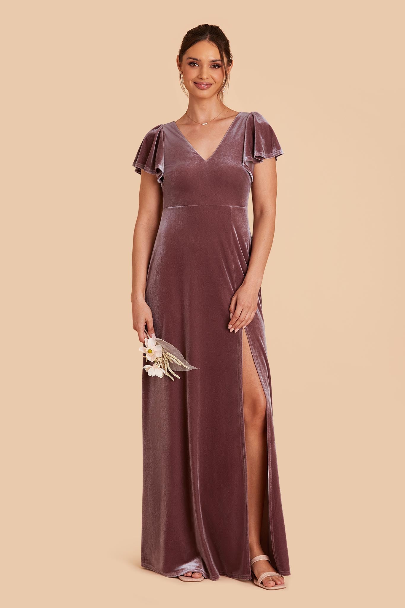 Desert Rose Hannah Velvet Dress by Birdy Grey