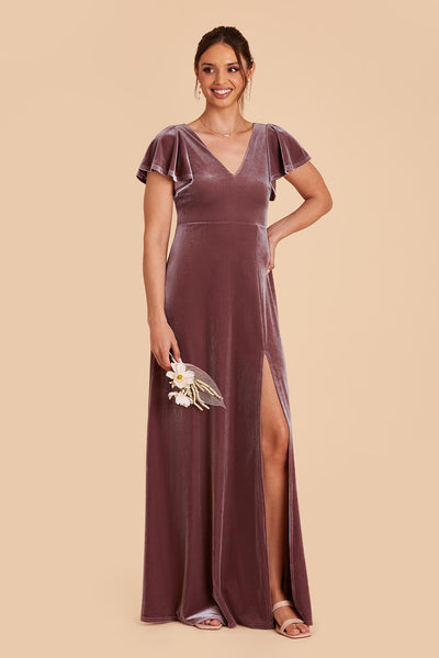 Desert Rose Hannah Velvet Dress by Birdy Grey