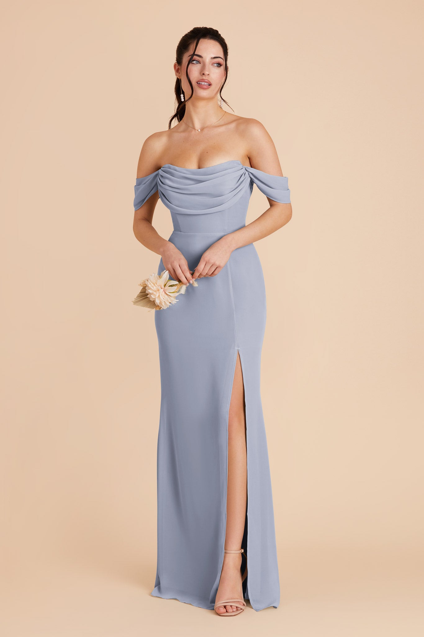 Mira Convertible Dress - Dusty Blue