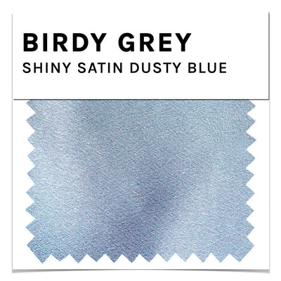 Swatch - Shiny Satin in Dusty Blue by Birdy Grey