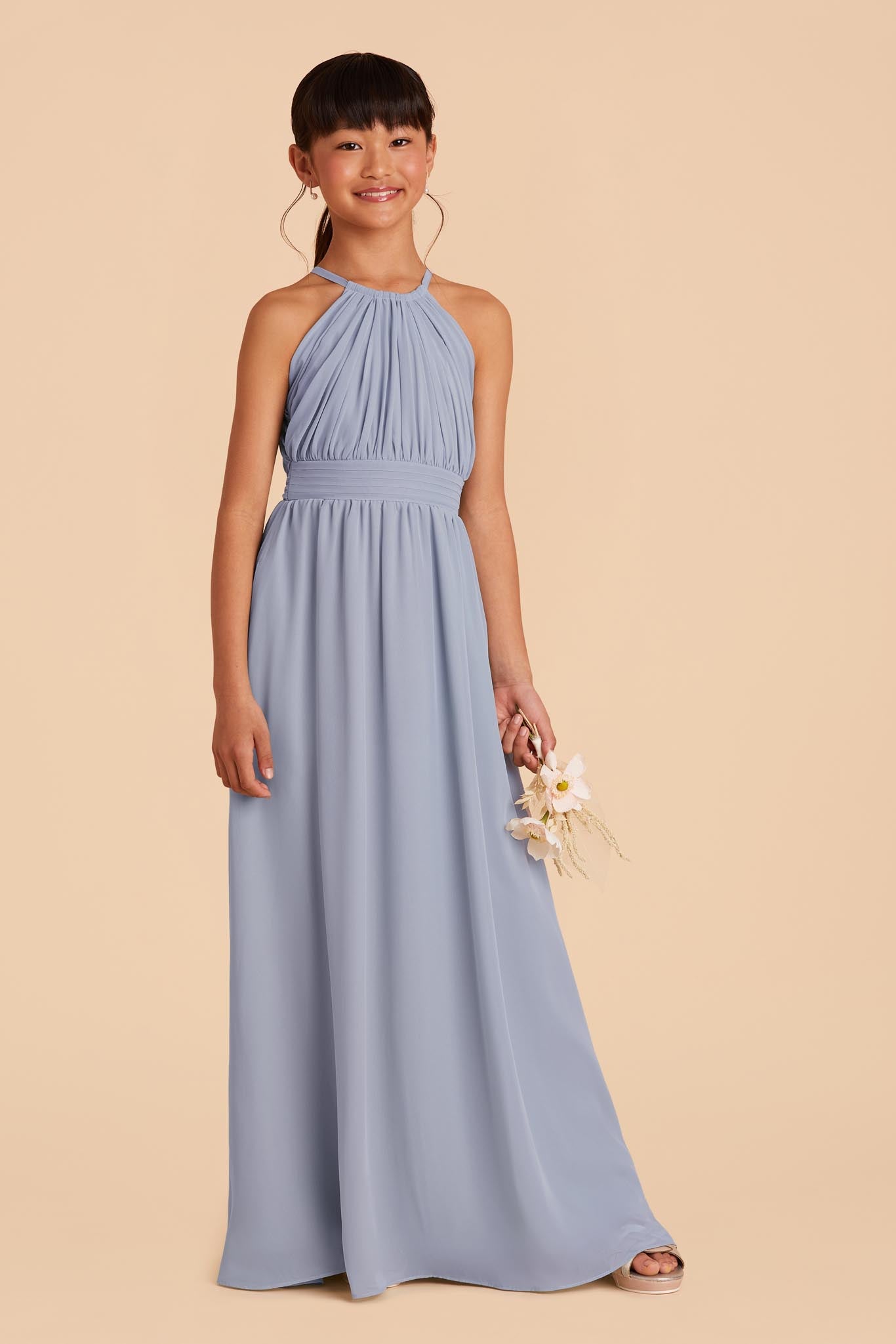 Sienna Junior Dress - Dusty Blue