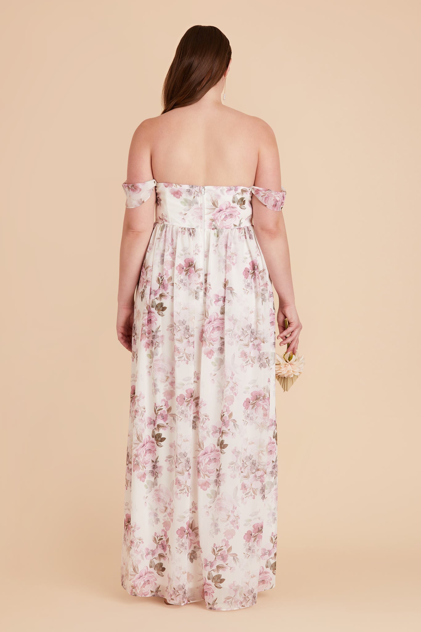 Dusty Pink Peonies August Convertible Dress by Birdy Grey