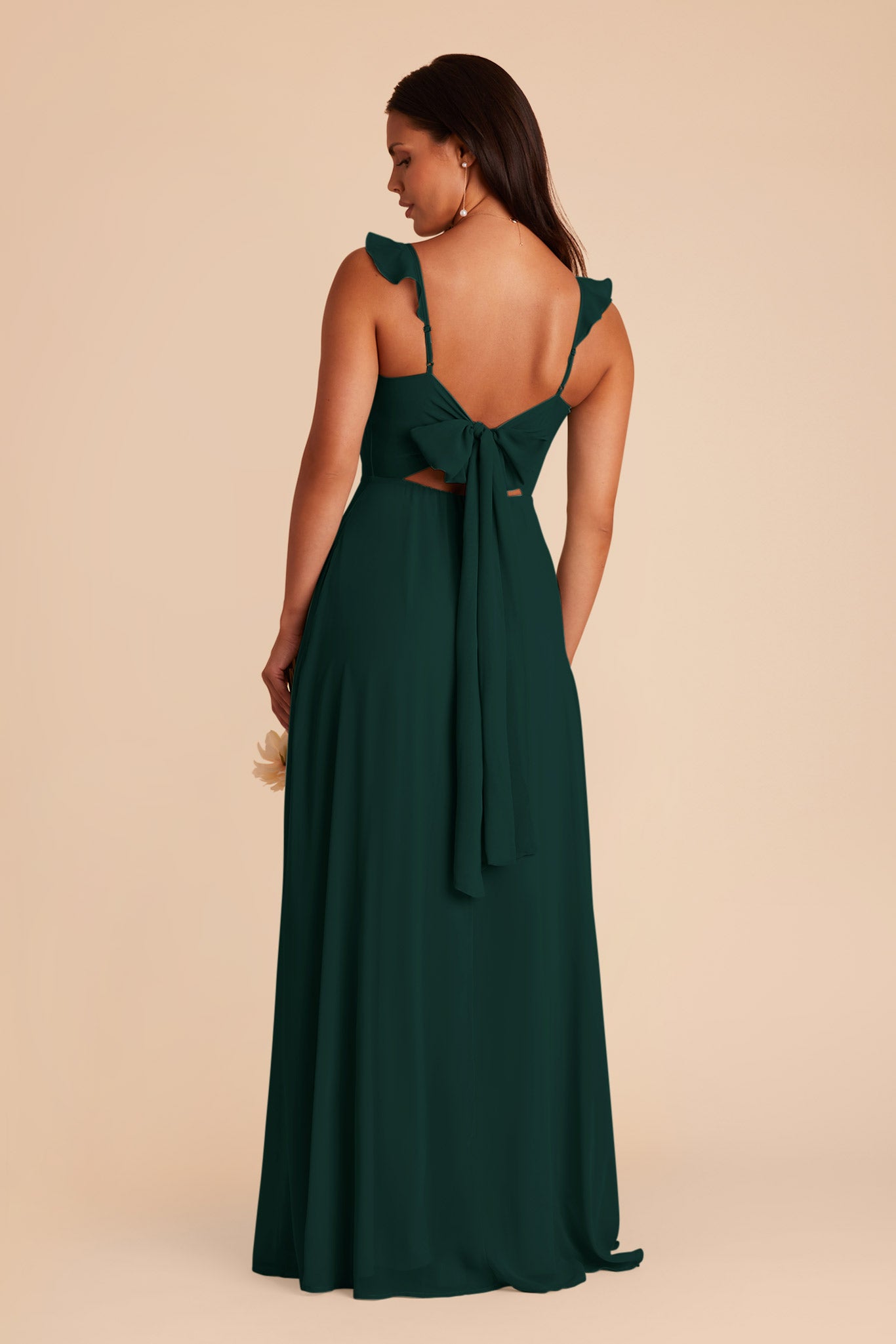 Emerald Doris Chiffon Dress by Birdy Grey