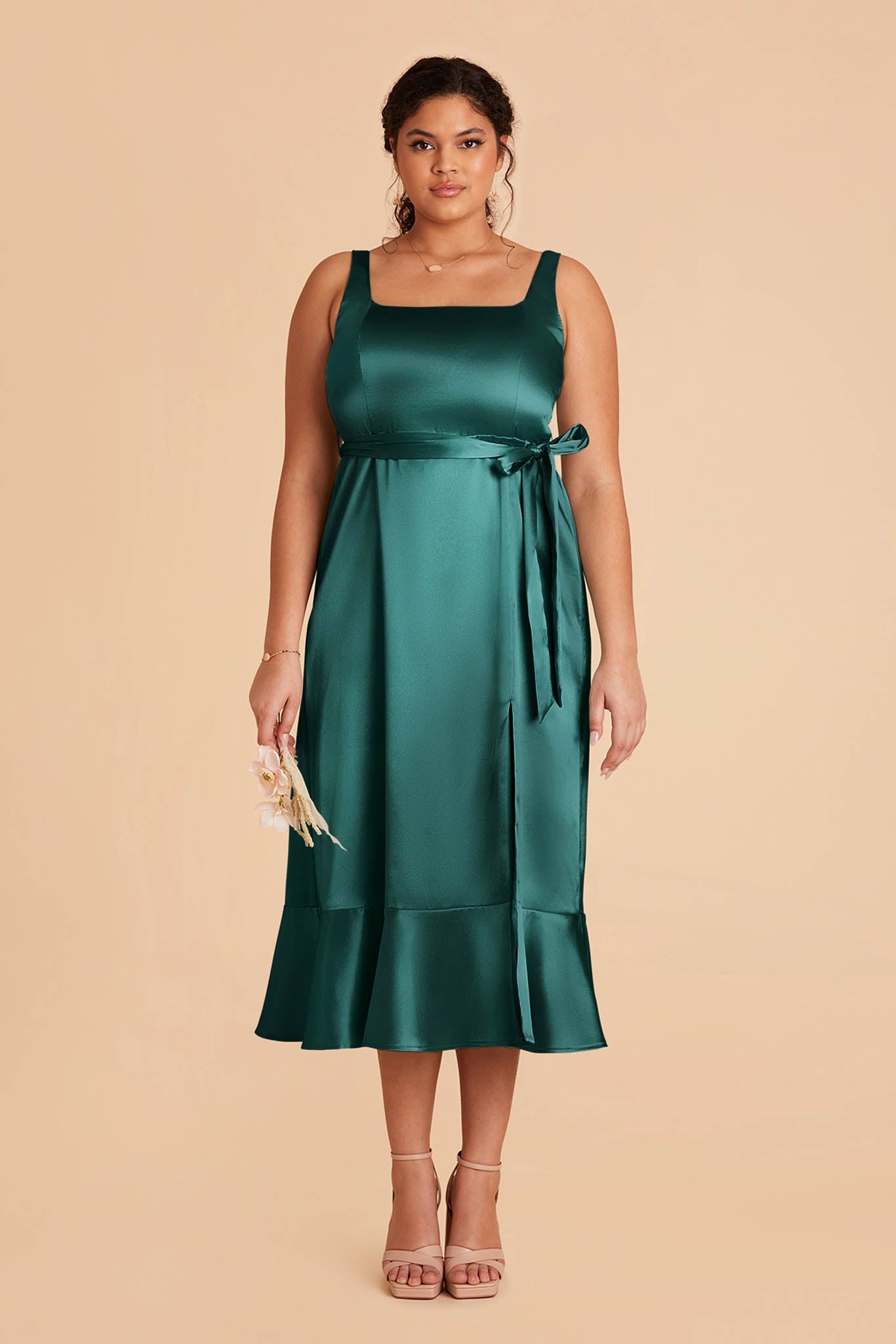 Emerald Eugenia Convertible Midi Dress by Birdy Grey