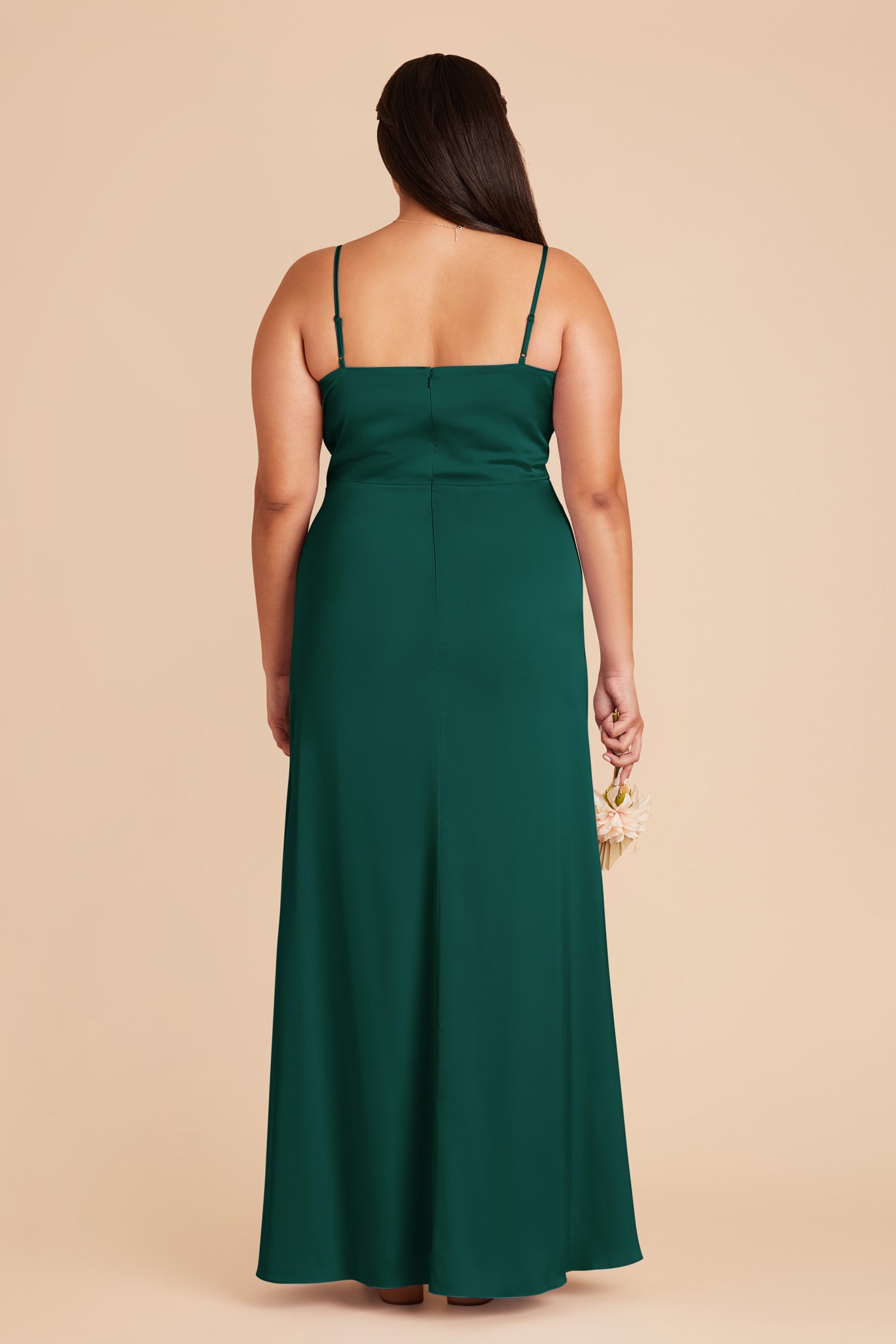 Emerald Jennifer Matte Satin Dress by Birdy Grey