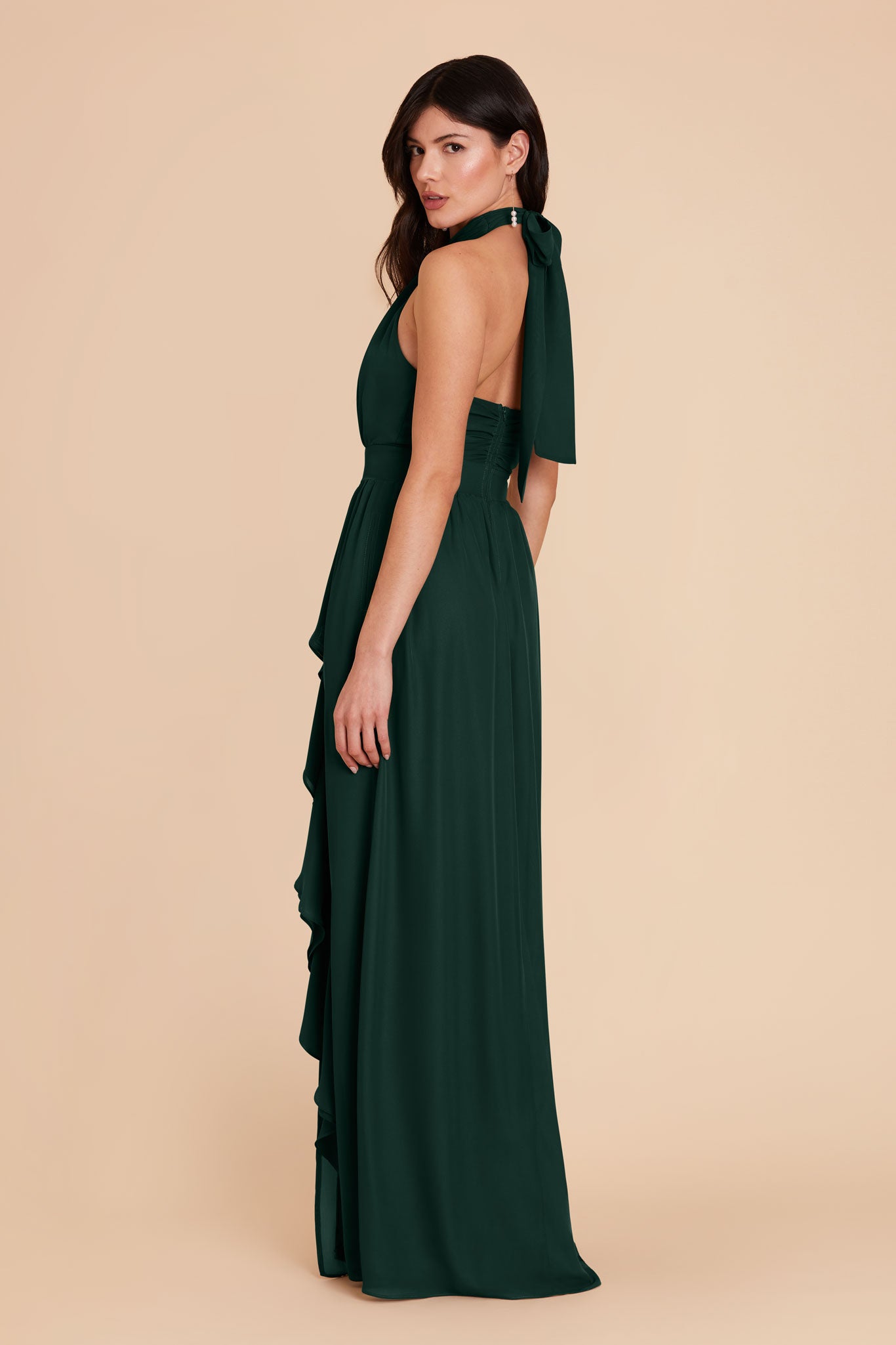 Emerald Joyce Chiffon Dress by Birdy Grey