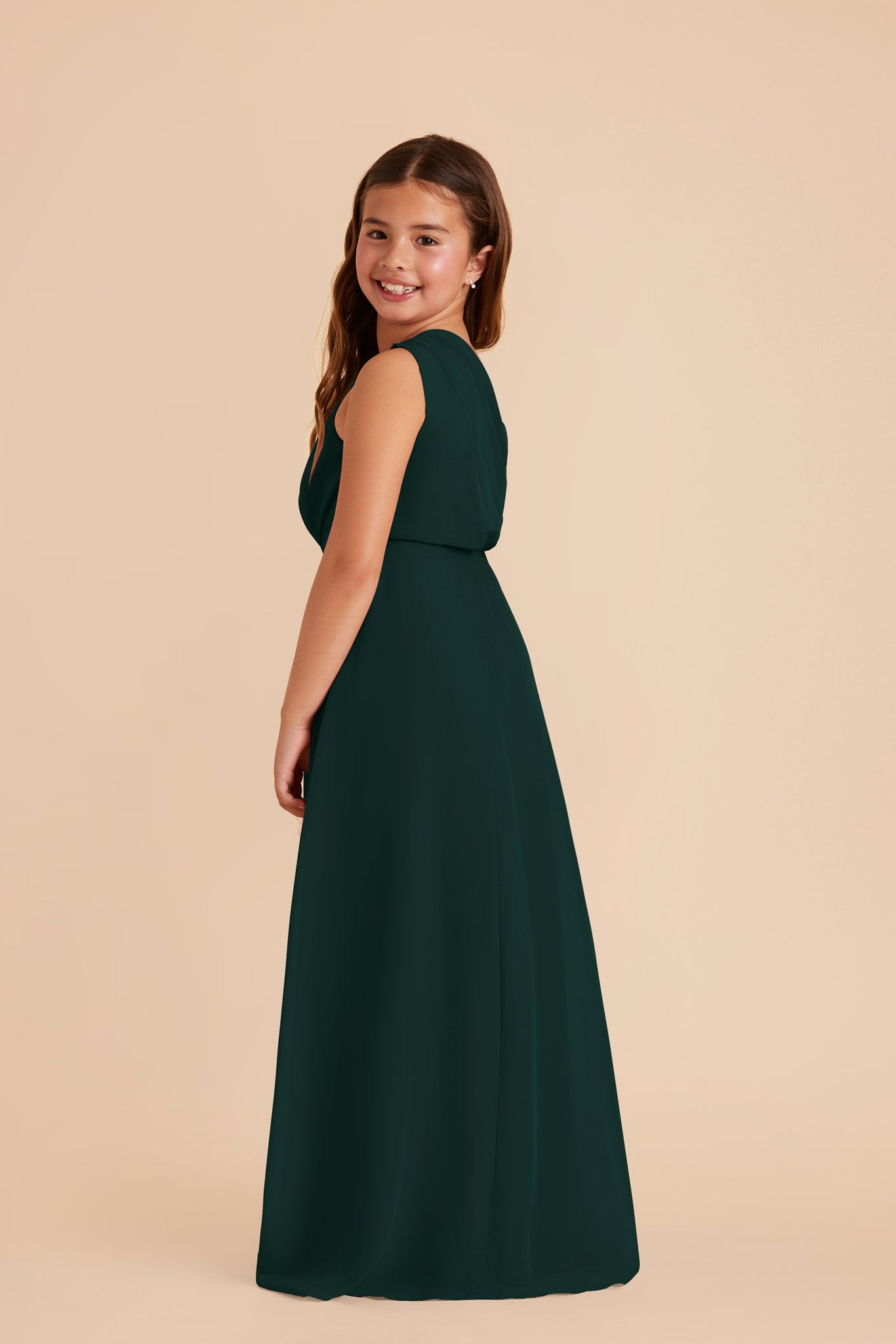 Emerald Kiara Junior Chiffon Dress by Birdy Grey