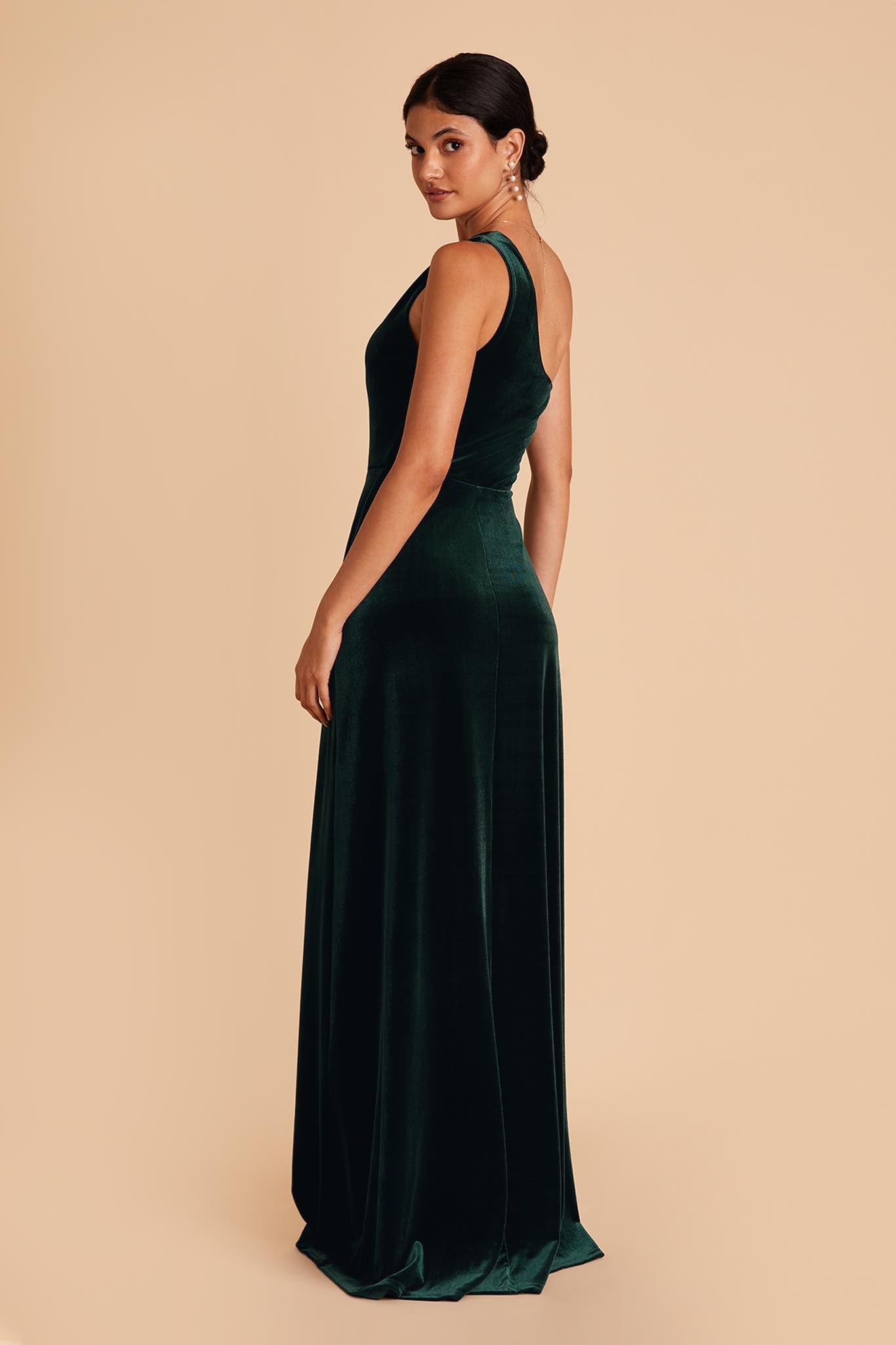 Emerald Kira Velvet Dress by Birdy Grey