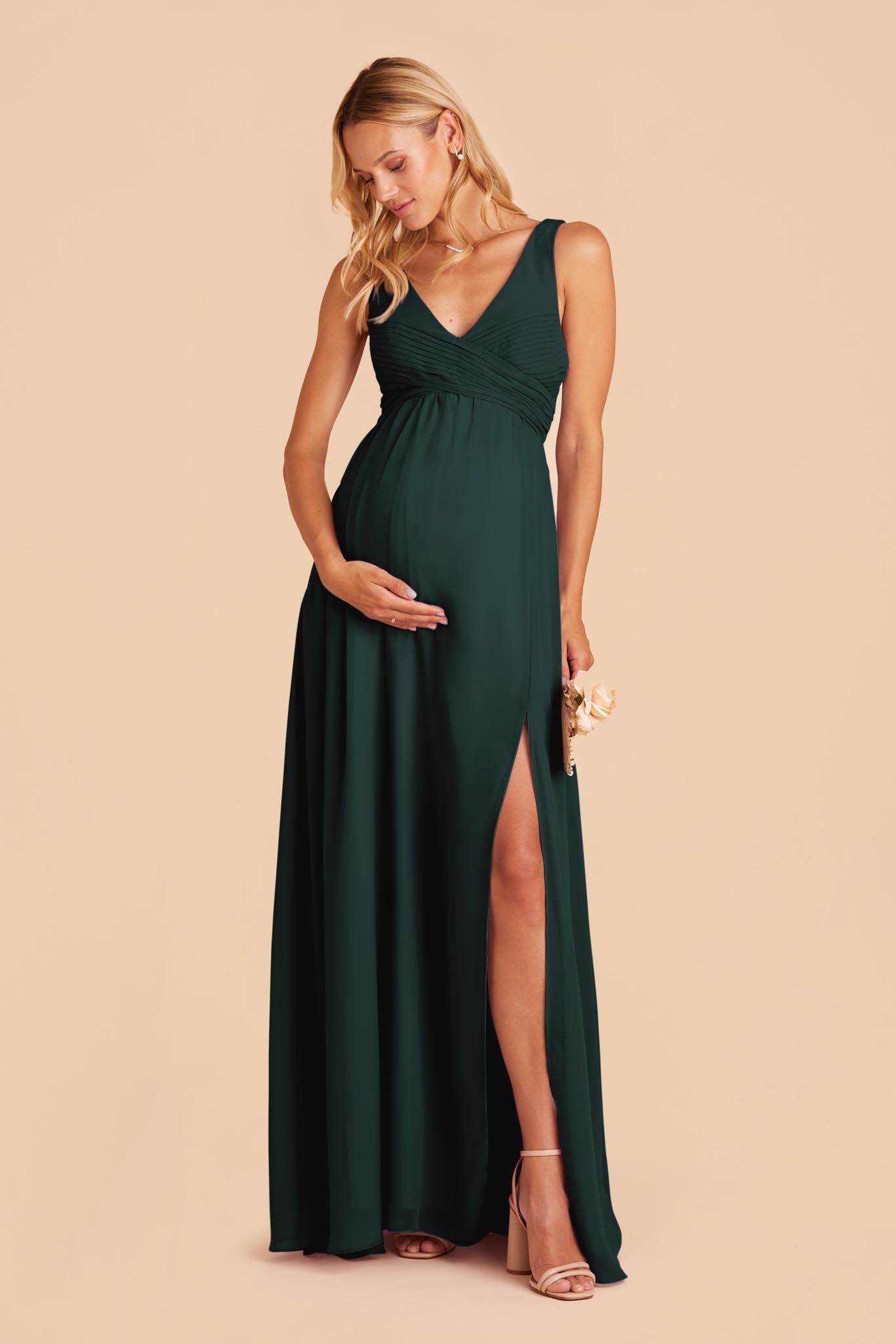 Emerald Laurie Empire Dress by Birdy Grey