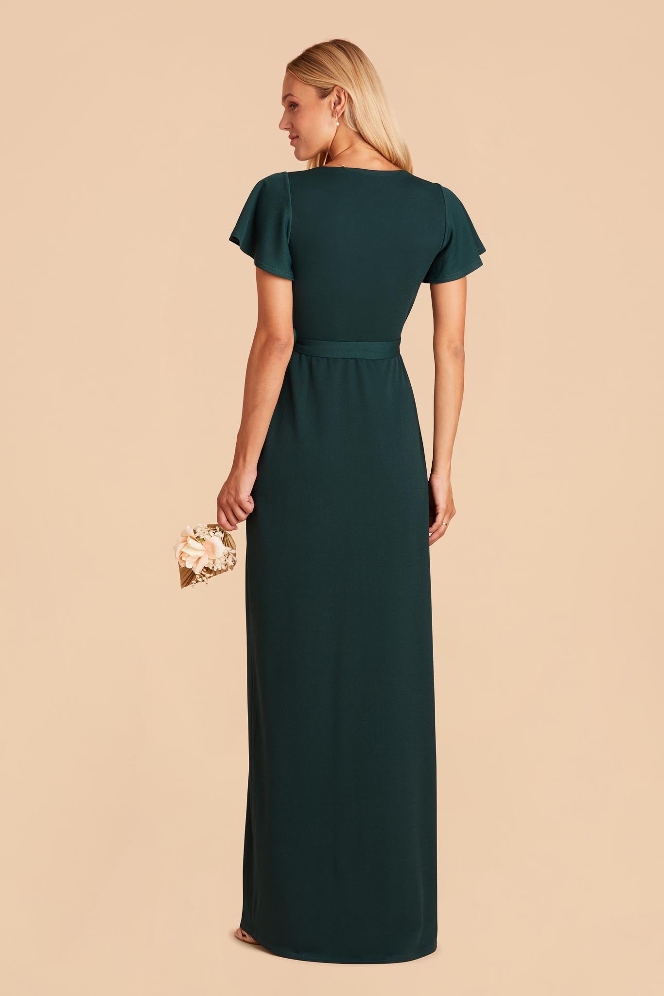 Emerald Yolanda Crepe Dress by Birdy Grey