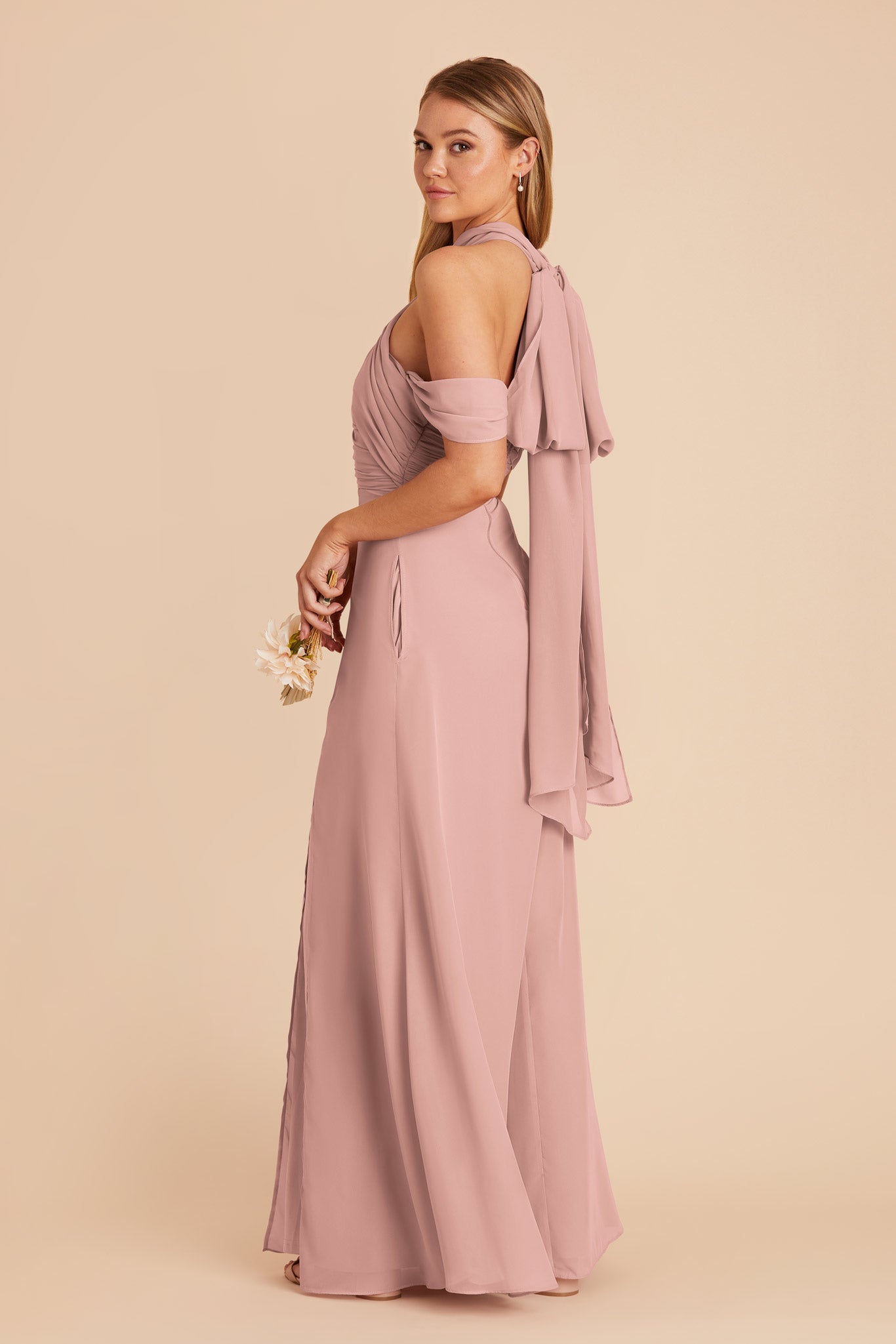 English Rose Cara Chiffon Dress by Birdy Grey