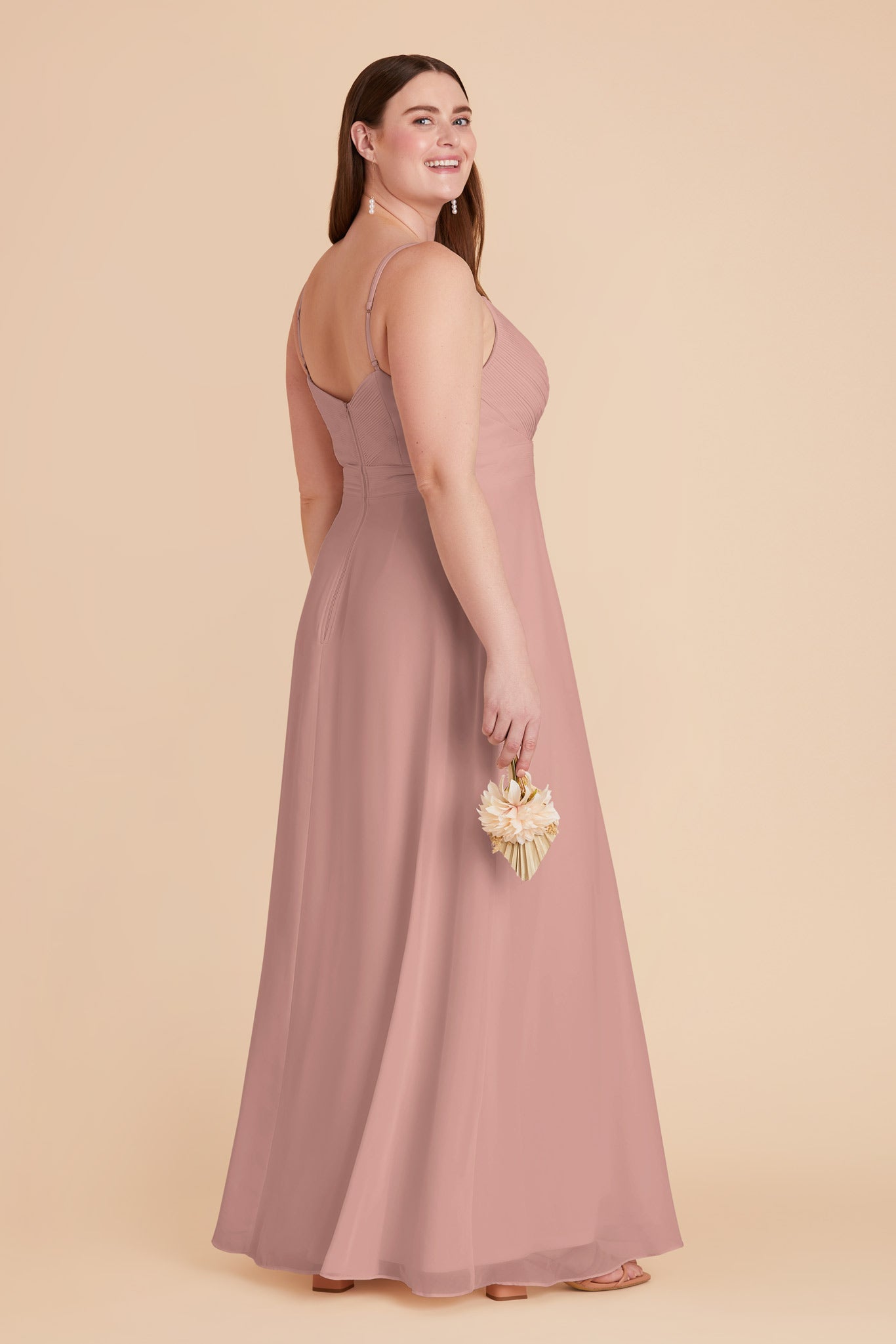 Deborah Chiffon Dress - English Rose