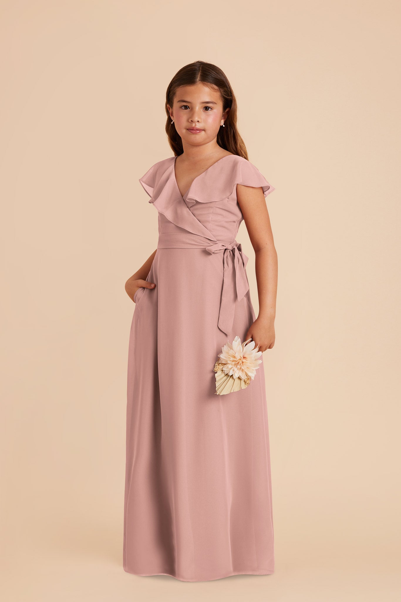 English Rose Jax Junior Chiffon Dress by Birdy Grey