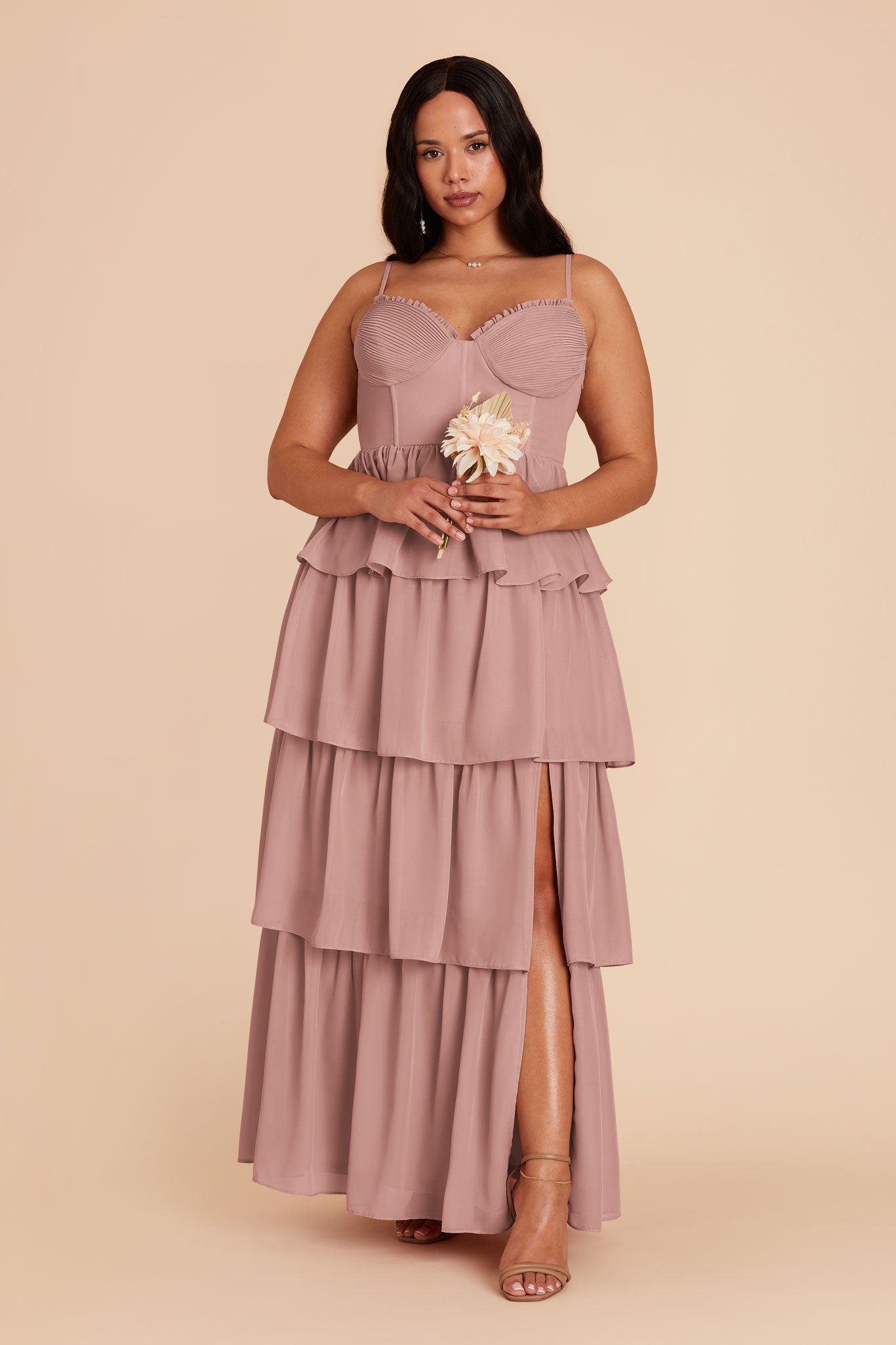 Lola Chiffon Dress - English Rose