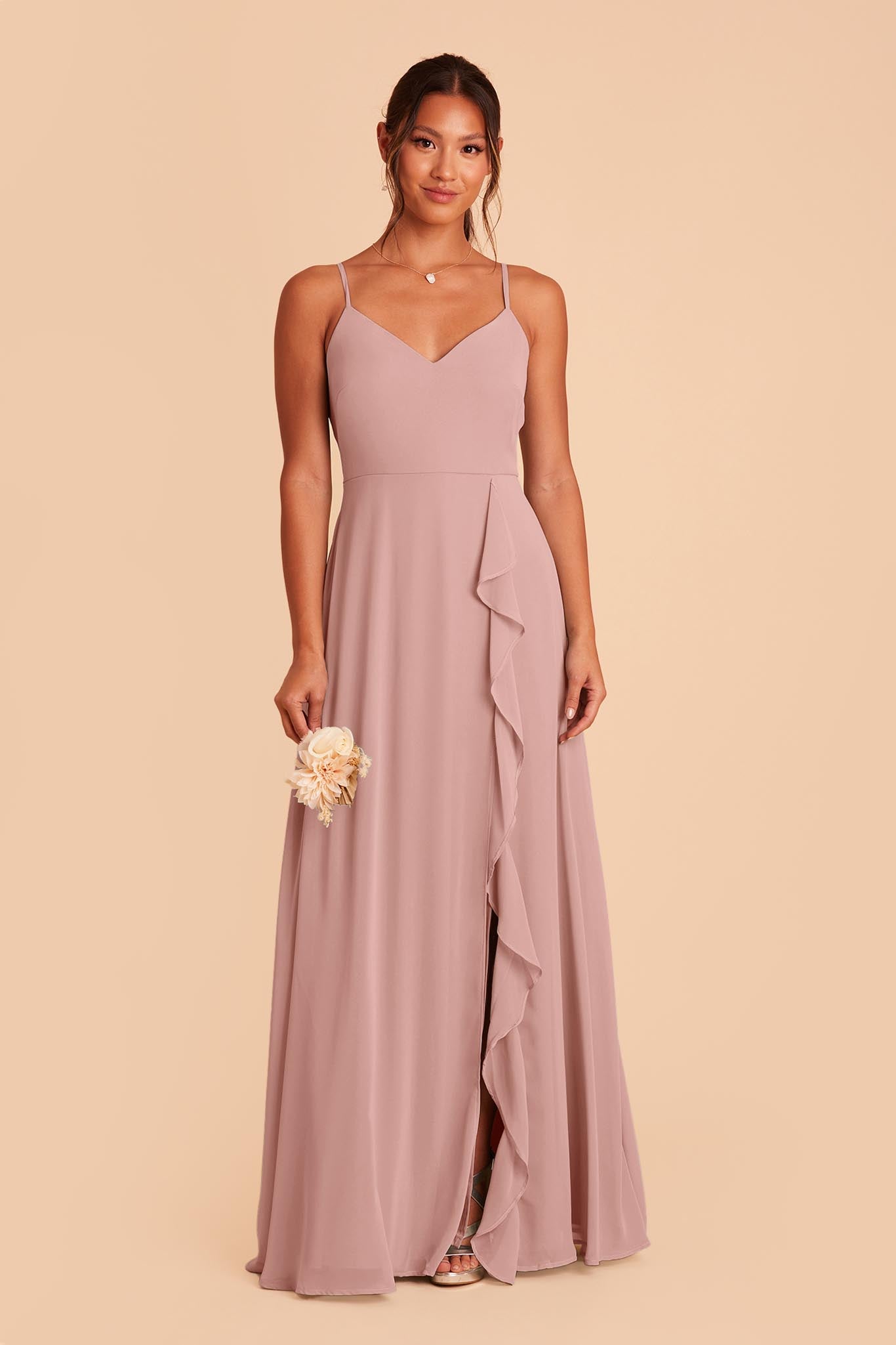 Fashion One Shoulder Draped Velvet Bridesmaid Gown - Xdressy