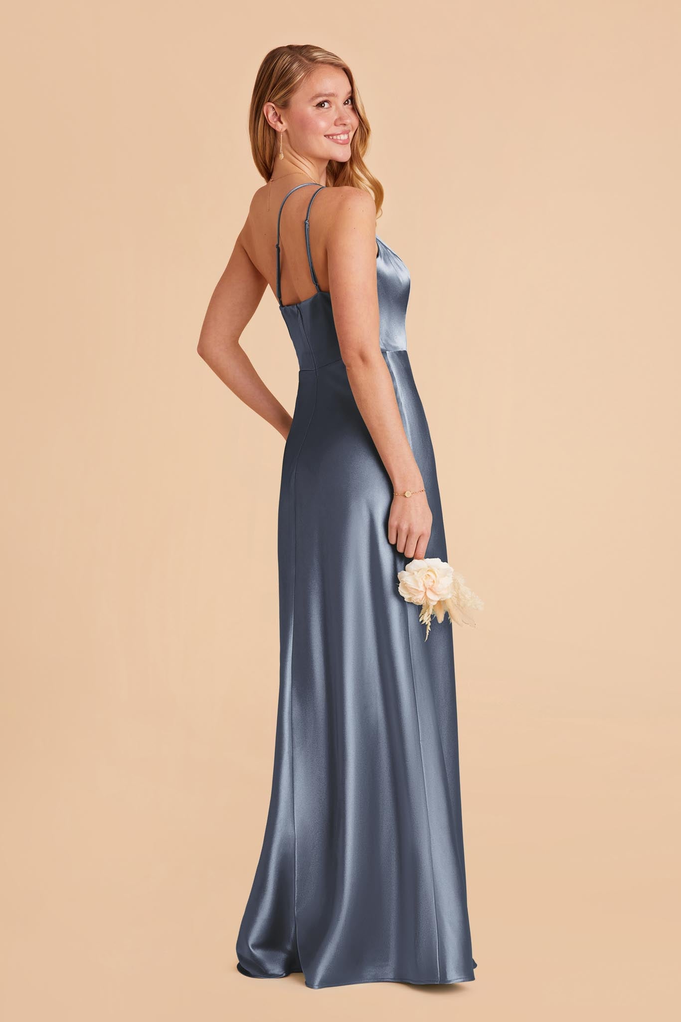 Kensie Shiny Satin Dress - French Blue