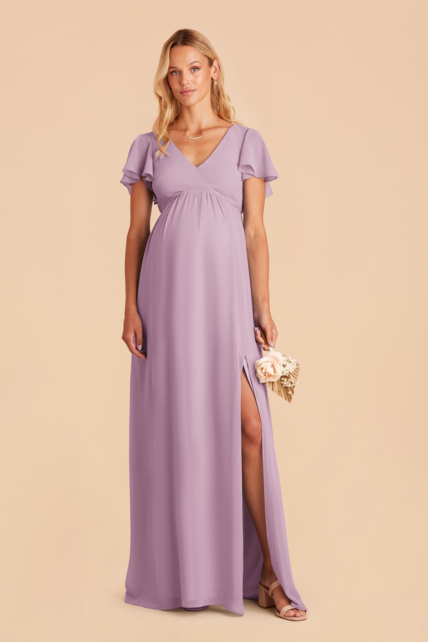 Hannah Empire Dress - Lavender