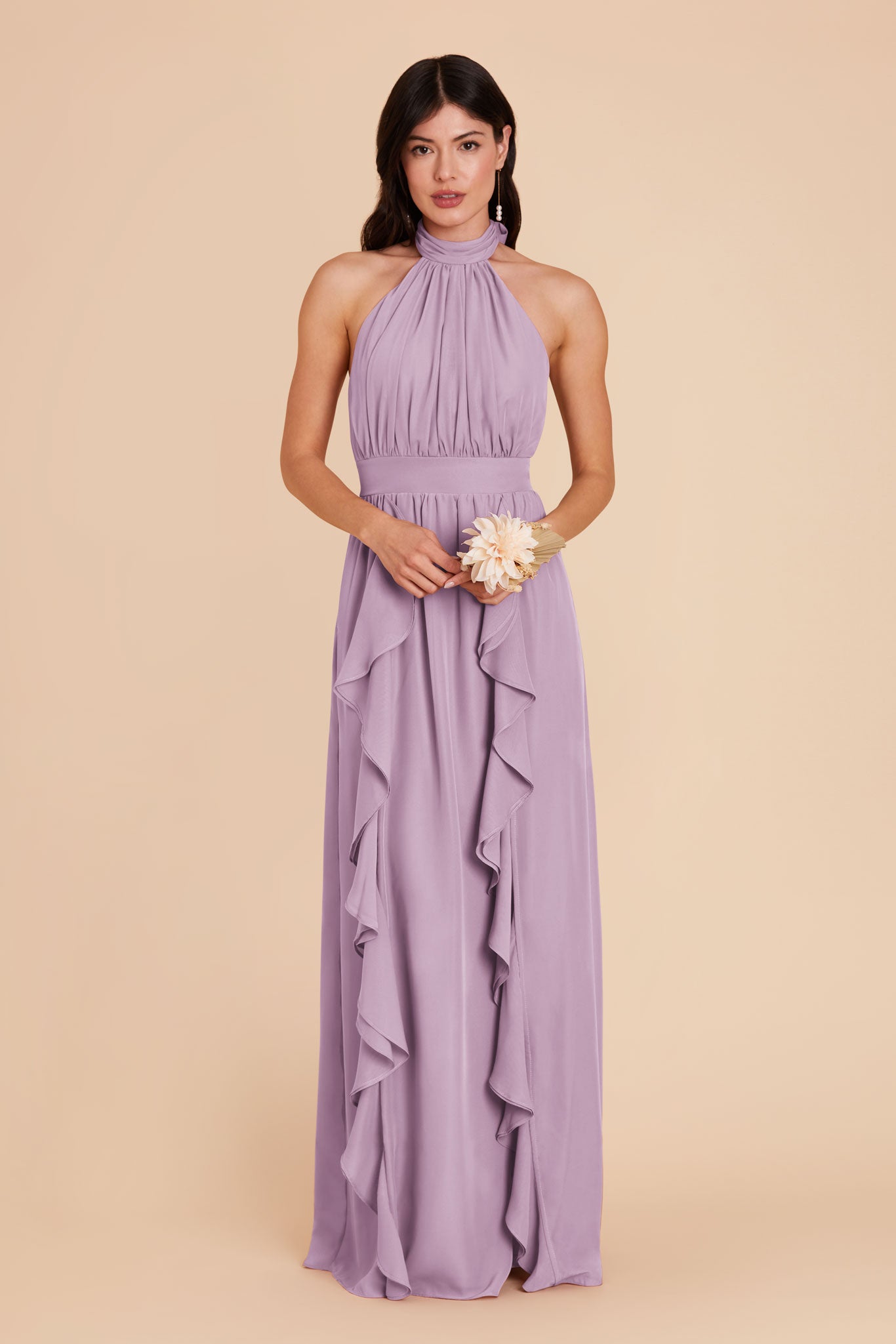 Lavender Joyce Chiffon Dress by Birdy Grey